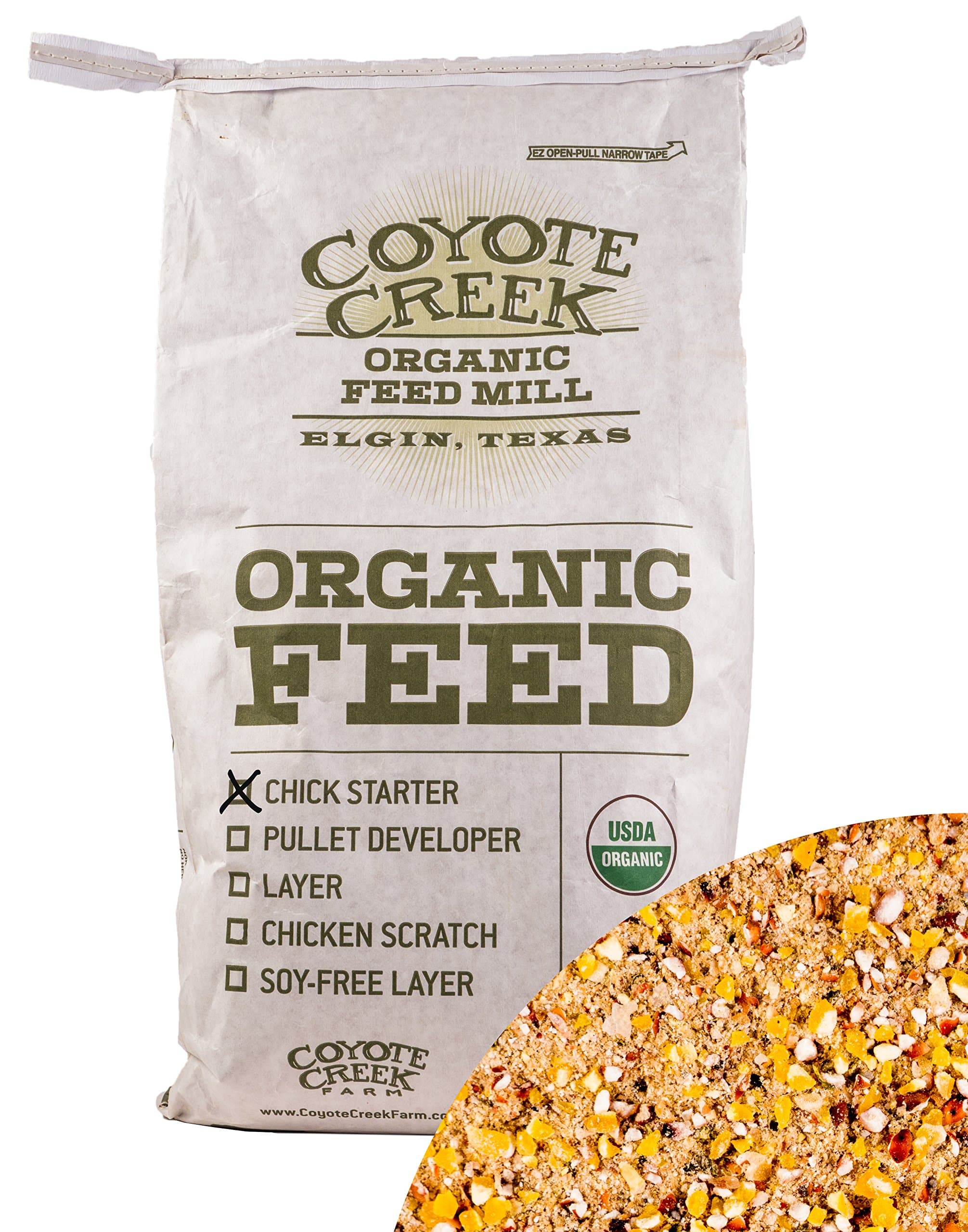 Coyote Creek Certified Organic Feed - Chick Starter - 20lbs