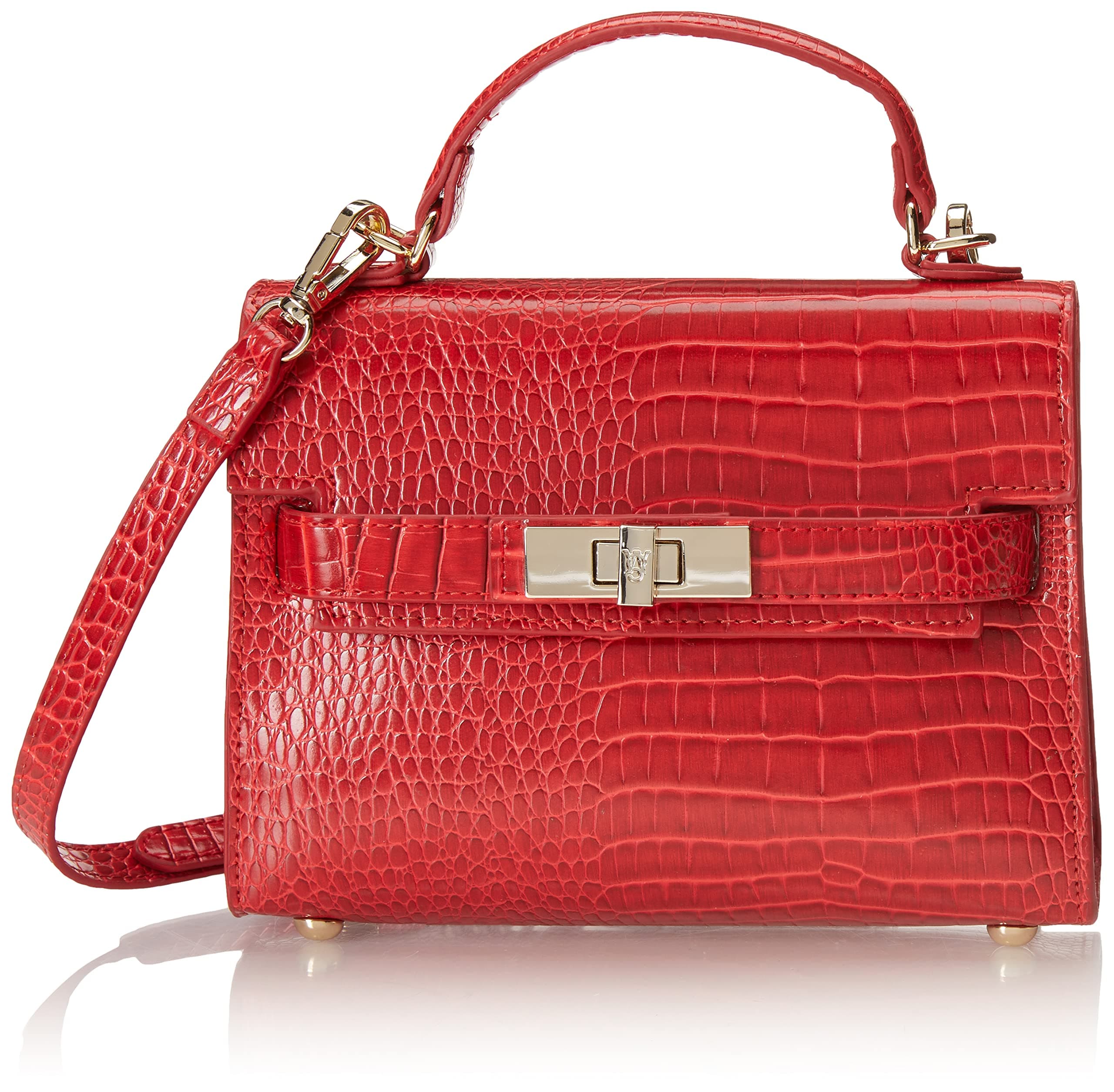 Steve Madden Women's Steve Mdden DIGNIFY Croco Top Handle Bag, One Size