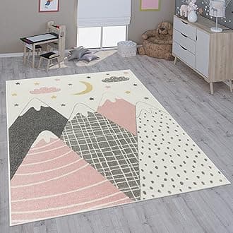 Paco Home Children's Rug Child's Room Girls Boys Various Motifs And Sizes, Size:240x340 cm, Colour:Pink-Rose