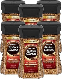 Nescafe Taster's Choice Instant Coffee, House Blend, 7 Ounce (Pack of 6)