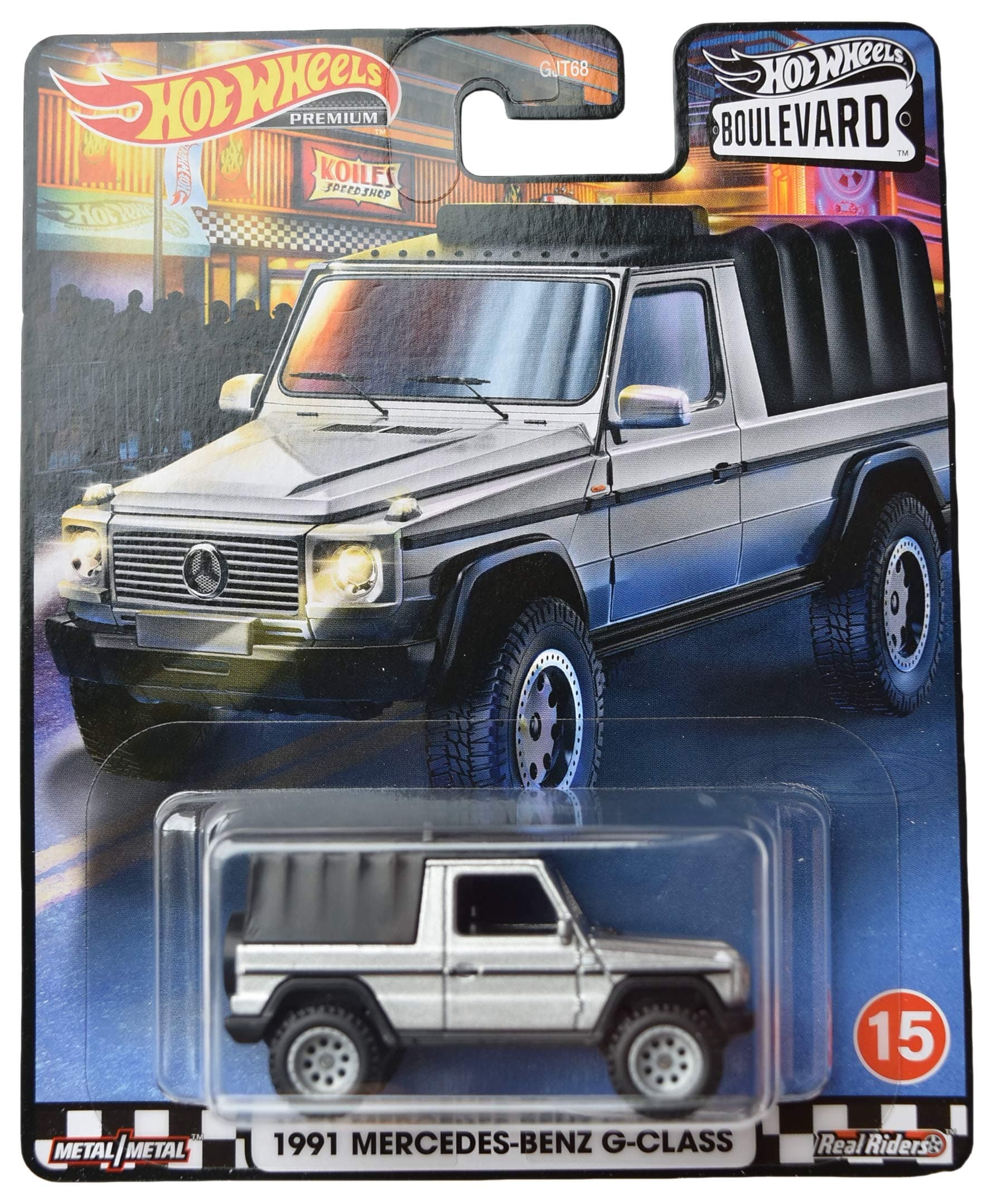 Hot Wheels Boulevard 1991 Mercedes Benz G-Class, Silver/Black