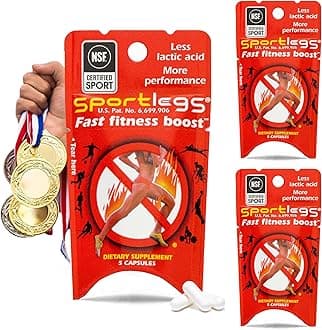 Fast Fitness Boost Pre Workout for Men and Women, Lactic Acid Supplement, Sports Endurance Fuel Endurance Supplements for Runners - 5-Cap Packet, Trial Pack of 3