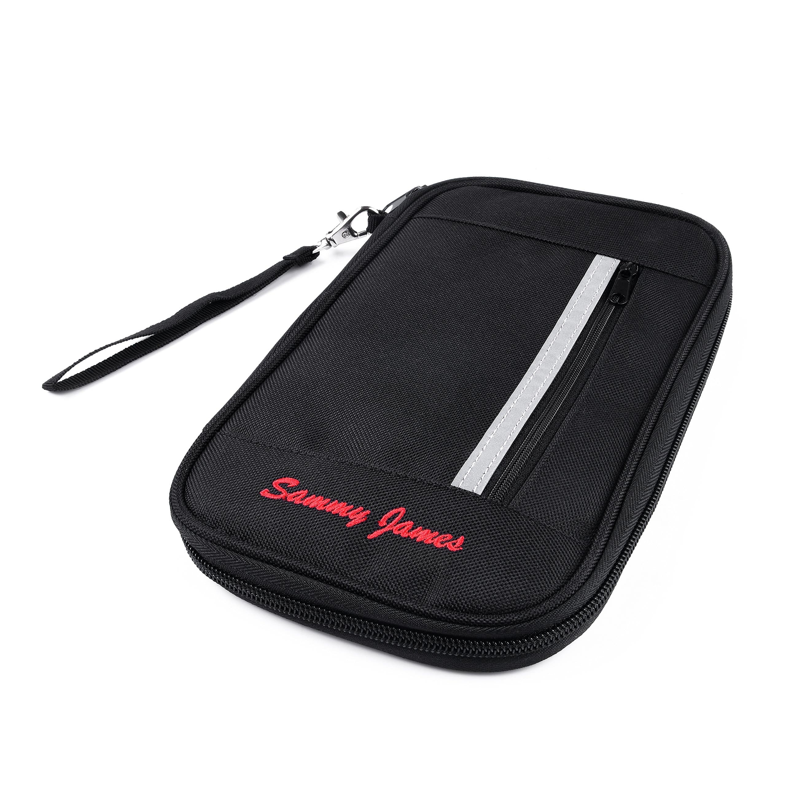 Premium Travel Document Organizer and Passport Holder with RFID Blocking - Store Credit & Business Cards, Boarding Pass, Document, Keys, Phones, Accessories & More - Zip Around - Includes Free eBook.