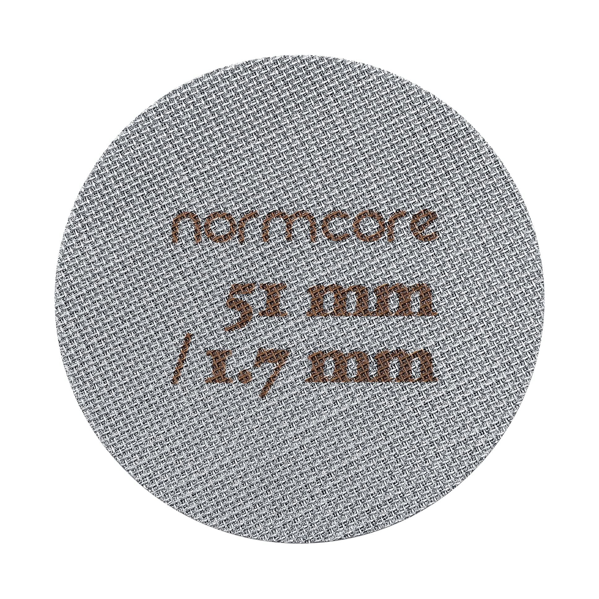Normcore 51mm パックスクリーン - 下部シャワースクリーン - メタルコーヒー再利用可能フィルター エスプレッソポルタフィルターバスケット用 51mm - 1.7mm 厚さ150μm - ステンレススチール