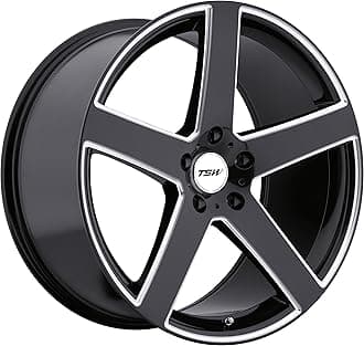TSW RIVAGE Black Wheel with Painted Finish (17 x 8. inches /5 x 120 mm, 35 mm Offset)