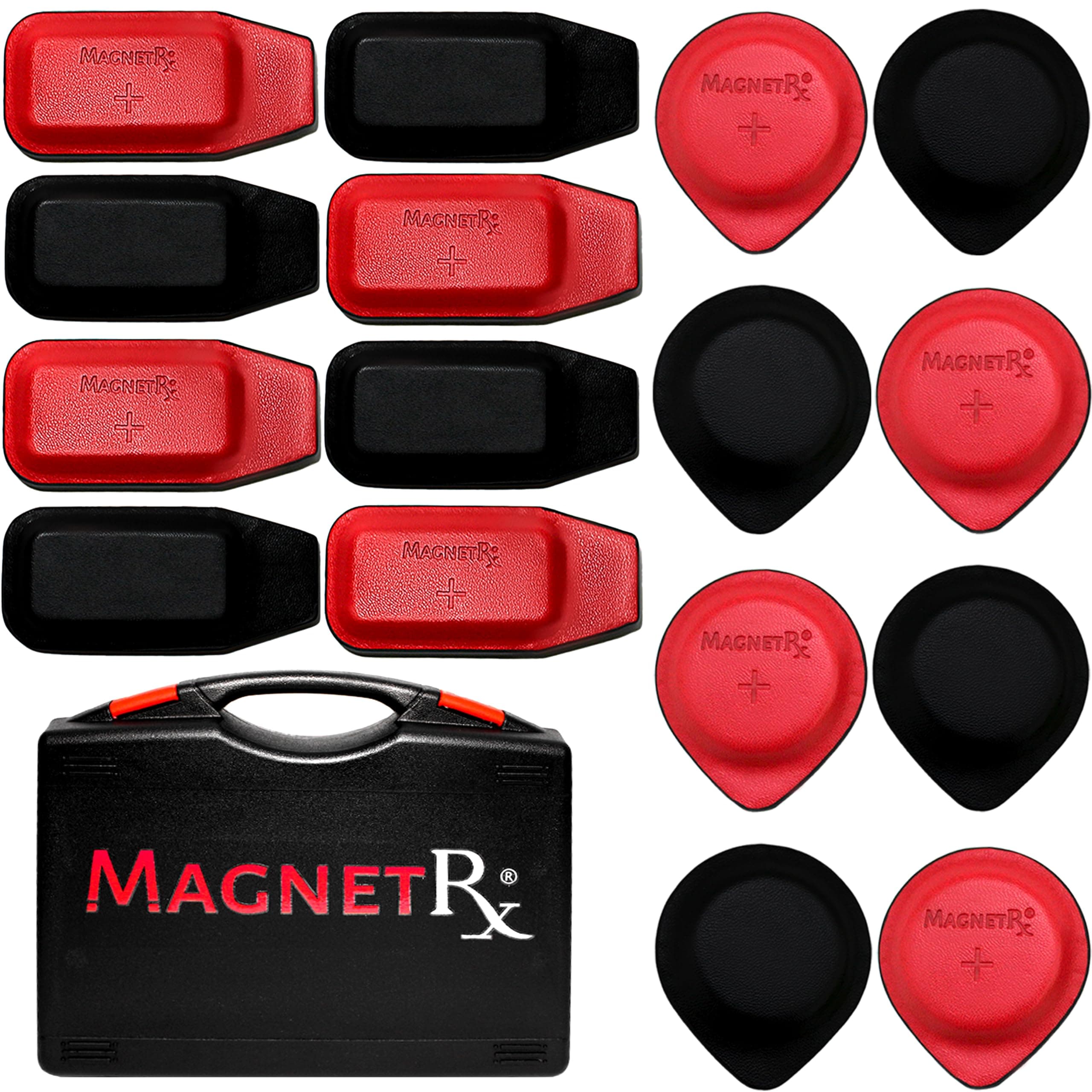 MagnetRX® Biomagnetic Magnet Kit - Round & Rectangular 2500 Gauss Magnets (16 Mixed Units)