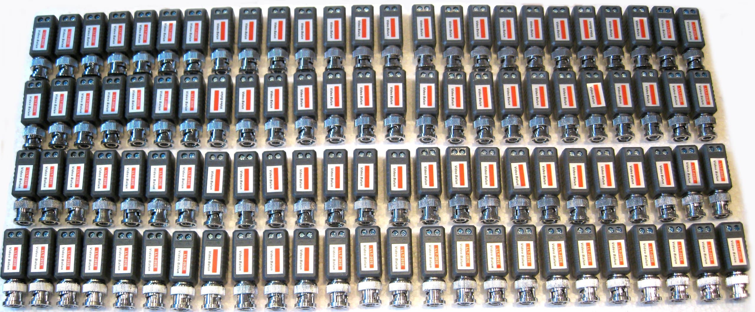 100 (50 Pack of 2) Mini CCTV BNC Video Balun