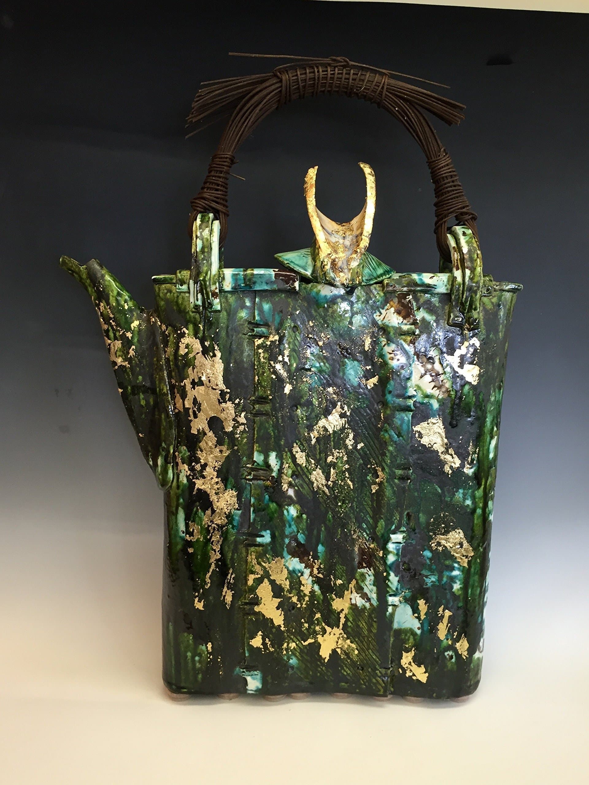 ARABELLA ARK CERAMICS GOLDEN FOREST TEA TEMPLE II