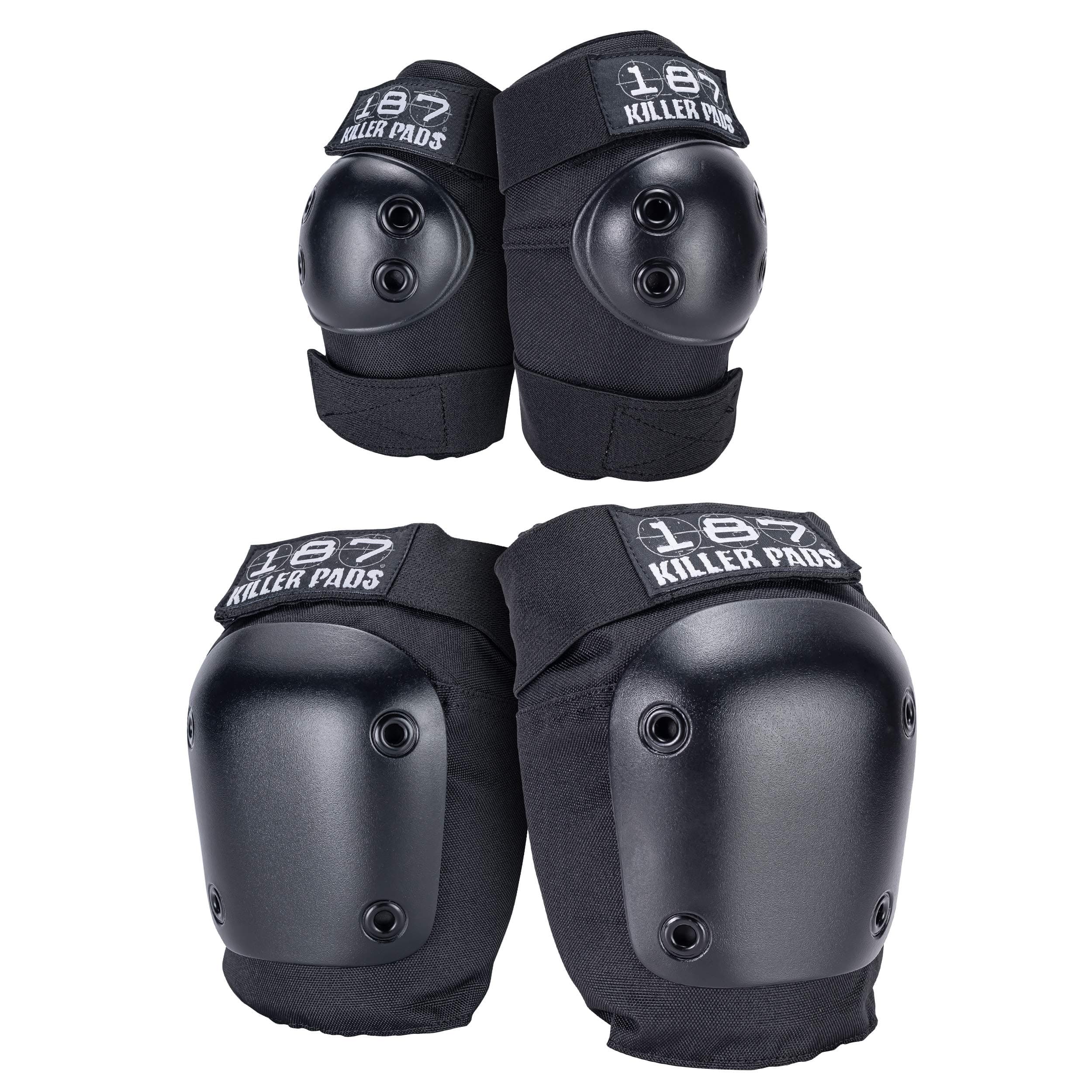187 Killer Pads Knee Pads, Elbow Pads Combo Pack for Skateboarding