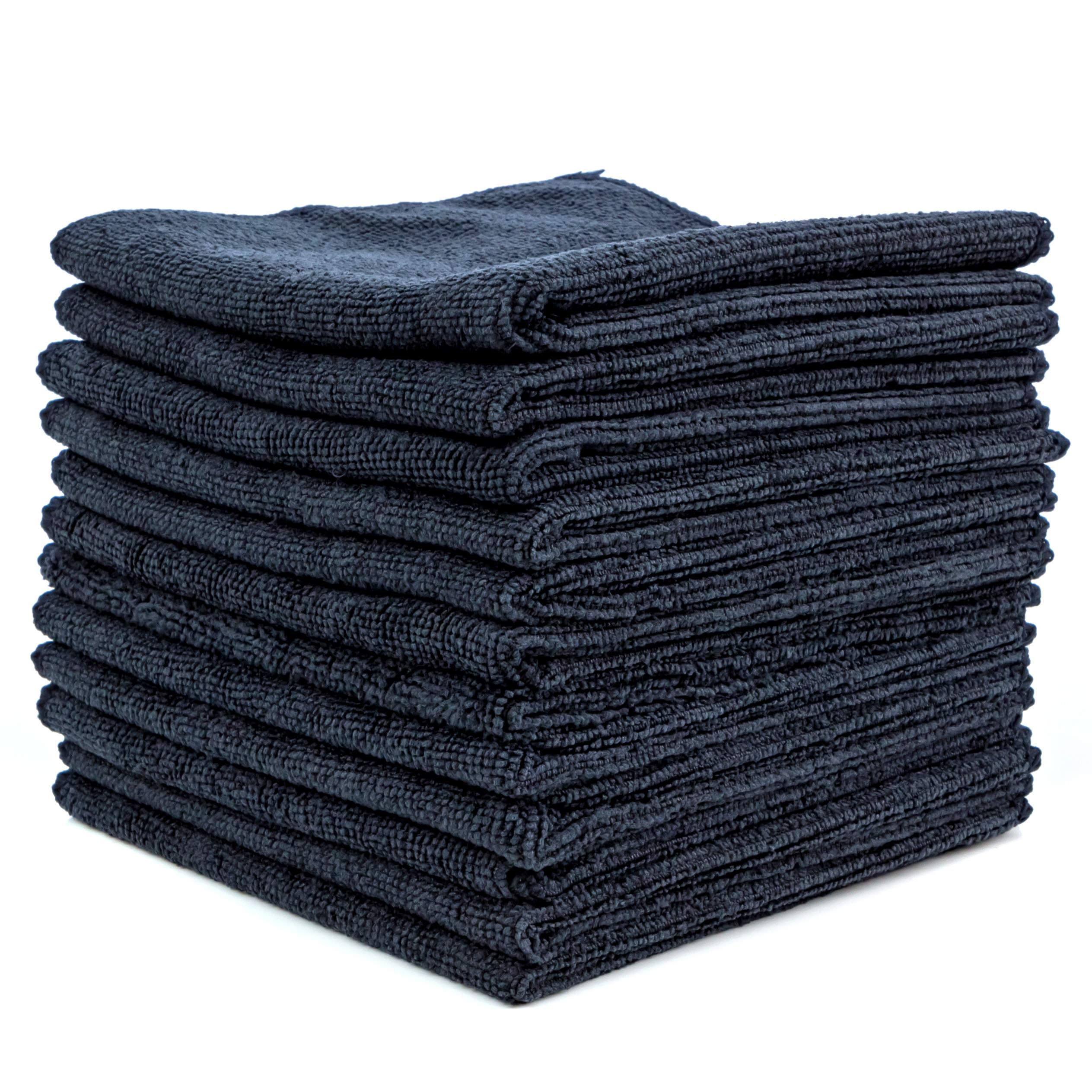 Best Magic Microfiber Cloth - Professional Series Cleaning Towels for Home, Kitchen, Bath, TV, Glass, Auto, Non-Abrasive, Ultra Absorbent, Streak-Free, Reusable, Washable, Wet/Dry - 12"x12"