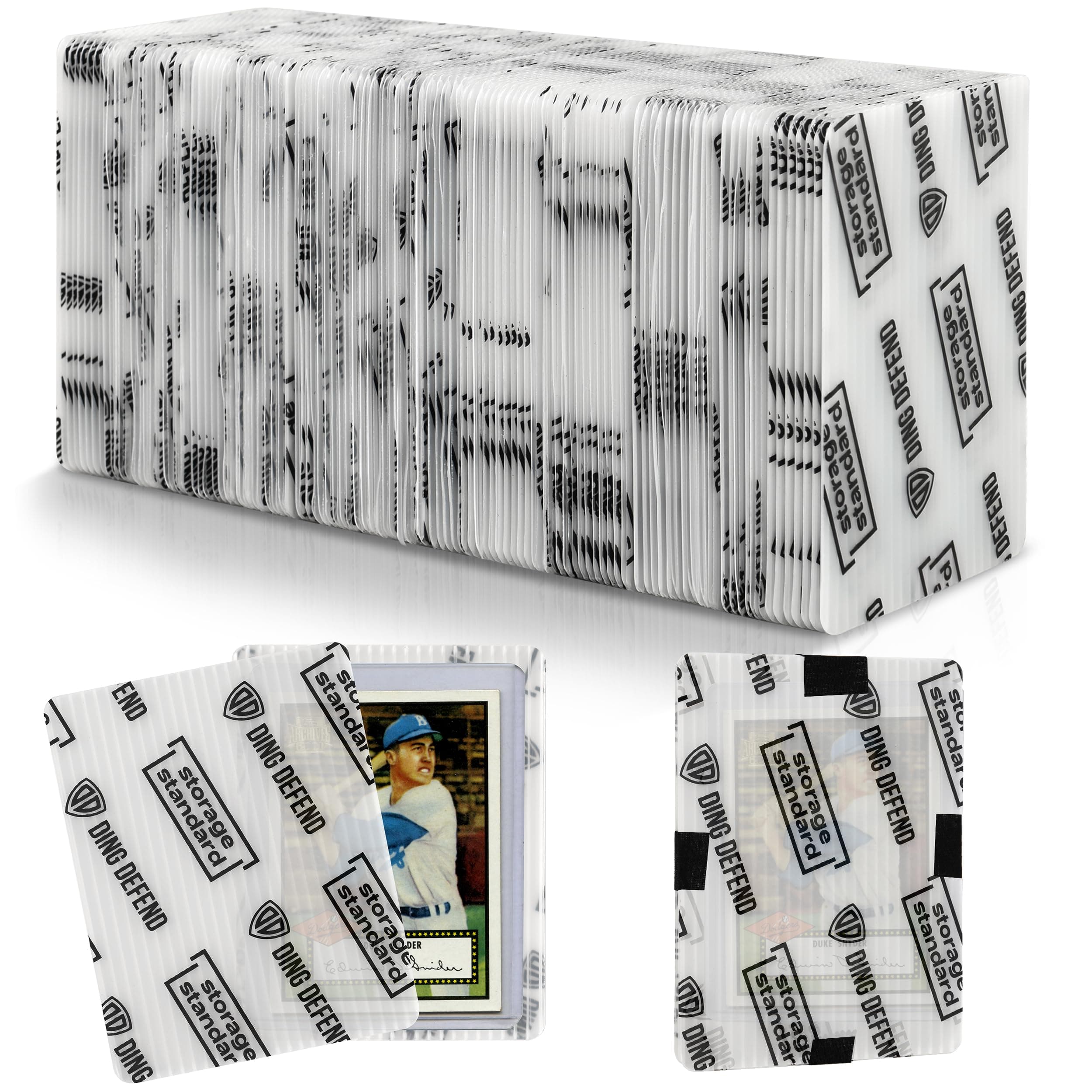Trading Card Shipping Protectors 110 Pack 3.5'' x 4.5'' - Premium Ultra Strong Plastic Inserts Card Mailers - Precut Supply Sleeves for Sports MTG Cards Packaging - Flats for Card Breakers