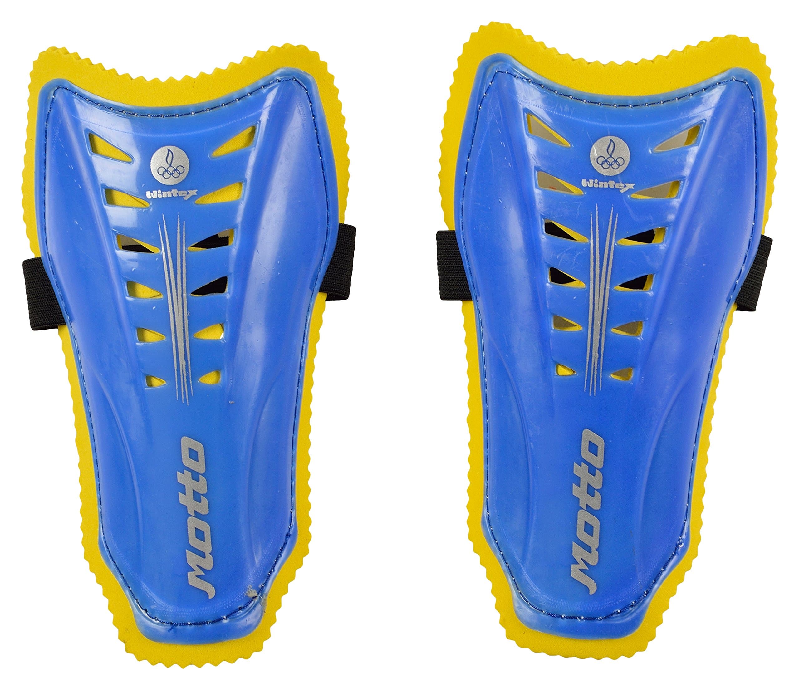 Wintex Plastic Field Hockey Shin Guards (Blue)