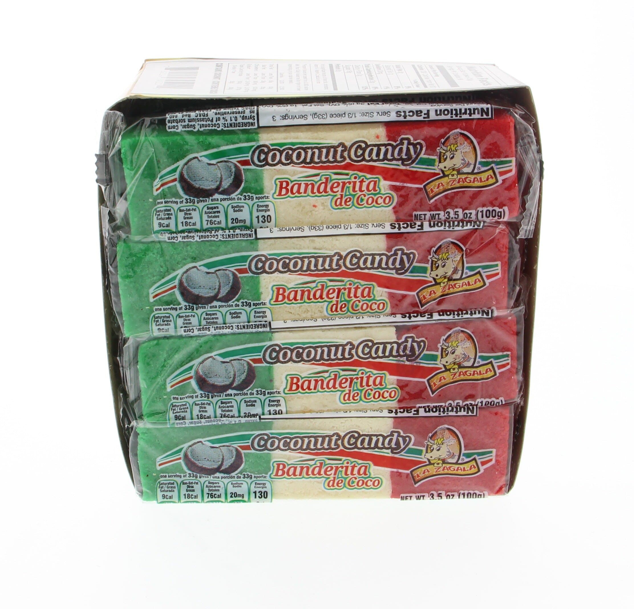 Banderita Coconut Candy - Dulce De Coco 3.5 Oz 12 Units (Pack of 12)