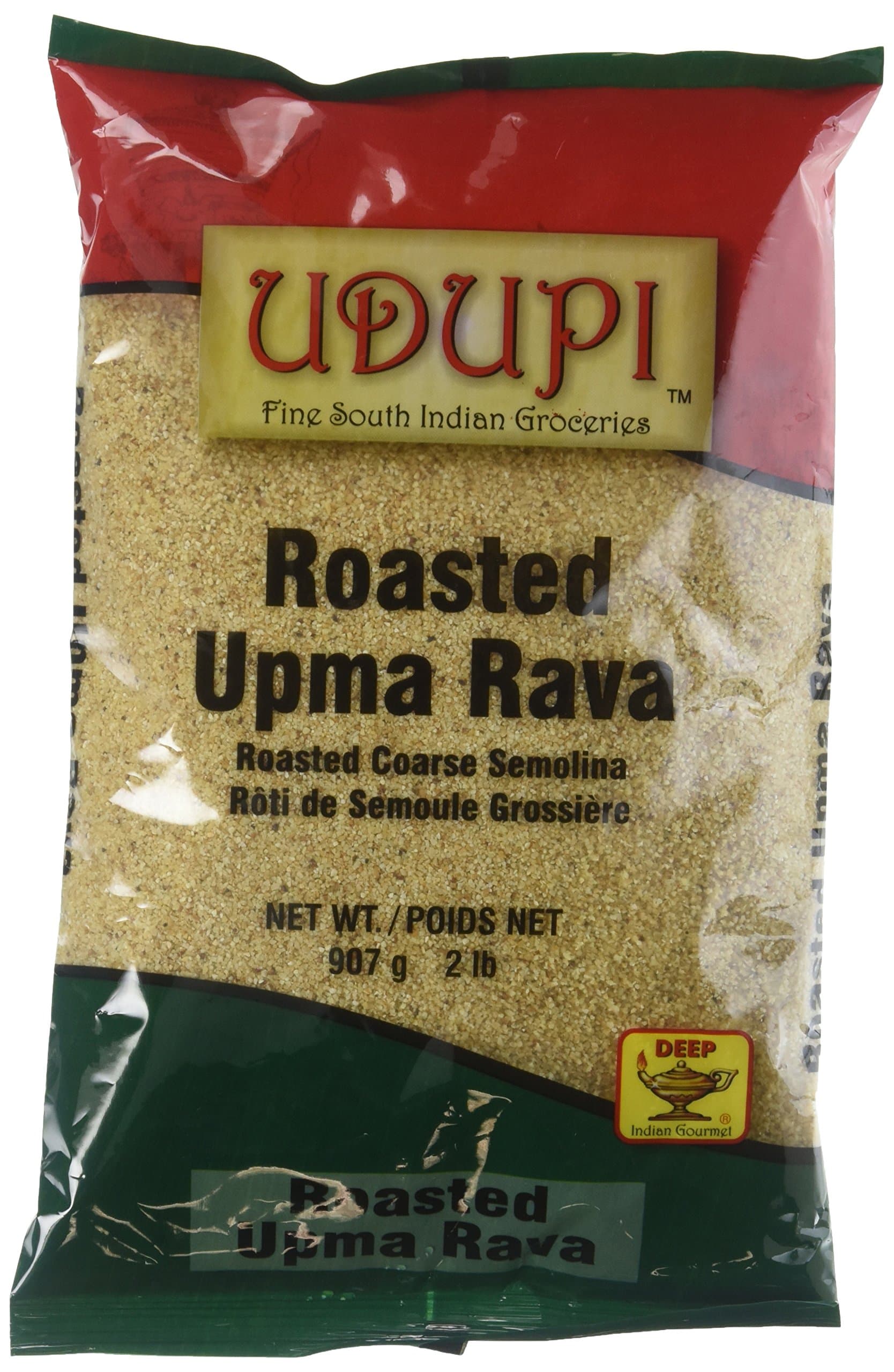 Udupi, Roasted Upma Rava (Roasted Coarse Semolina), 2 Pound(LB)