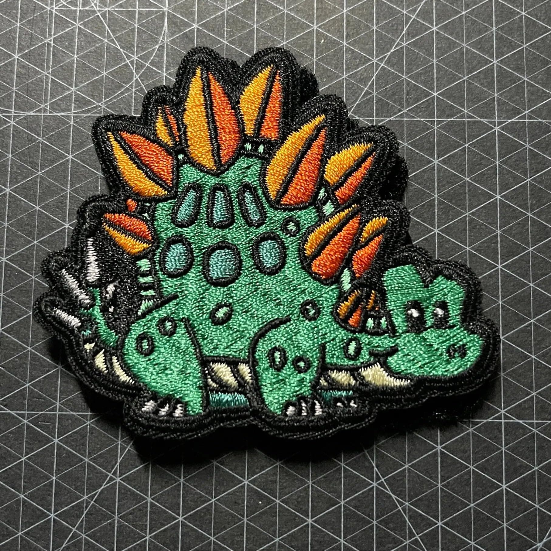Kids Collection - Kids Embroidery Patch #20 Stegosaurus