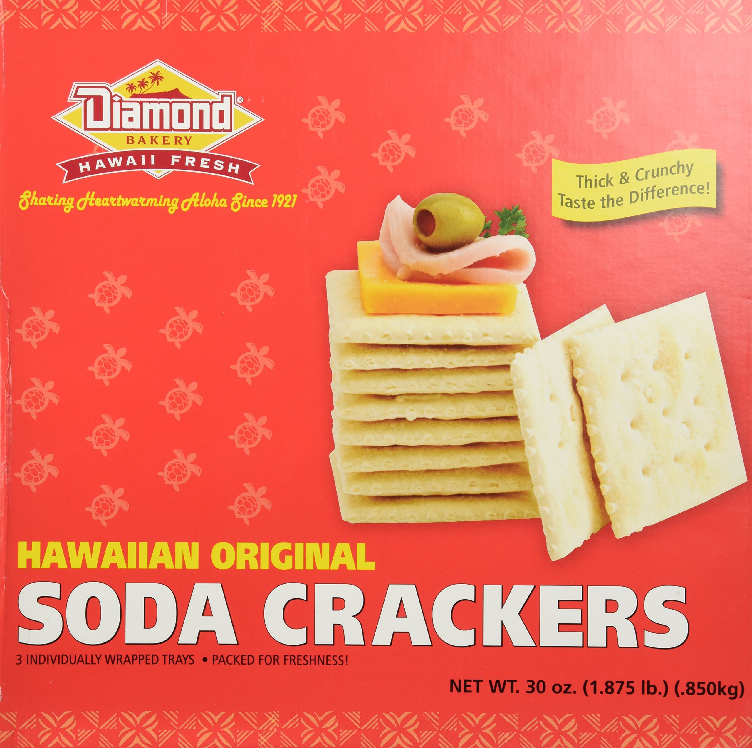 Hawaiian Original Crackers 30 Ounce (Soda Crackers)