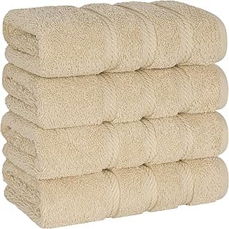 American Soft Linen, 6 Piece Hand Towel Set, 100% Turkish Cotton 16 in 28 in Hand Towels for Bathroom, Soft Absorbent Hotel Quality Quick Dry Hand Face Towels, Sand Taupe