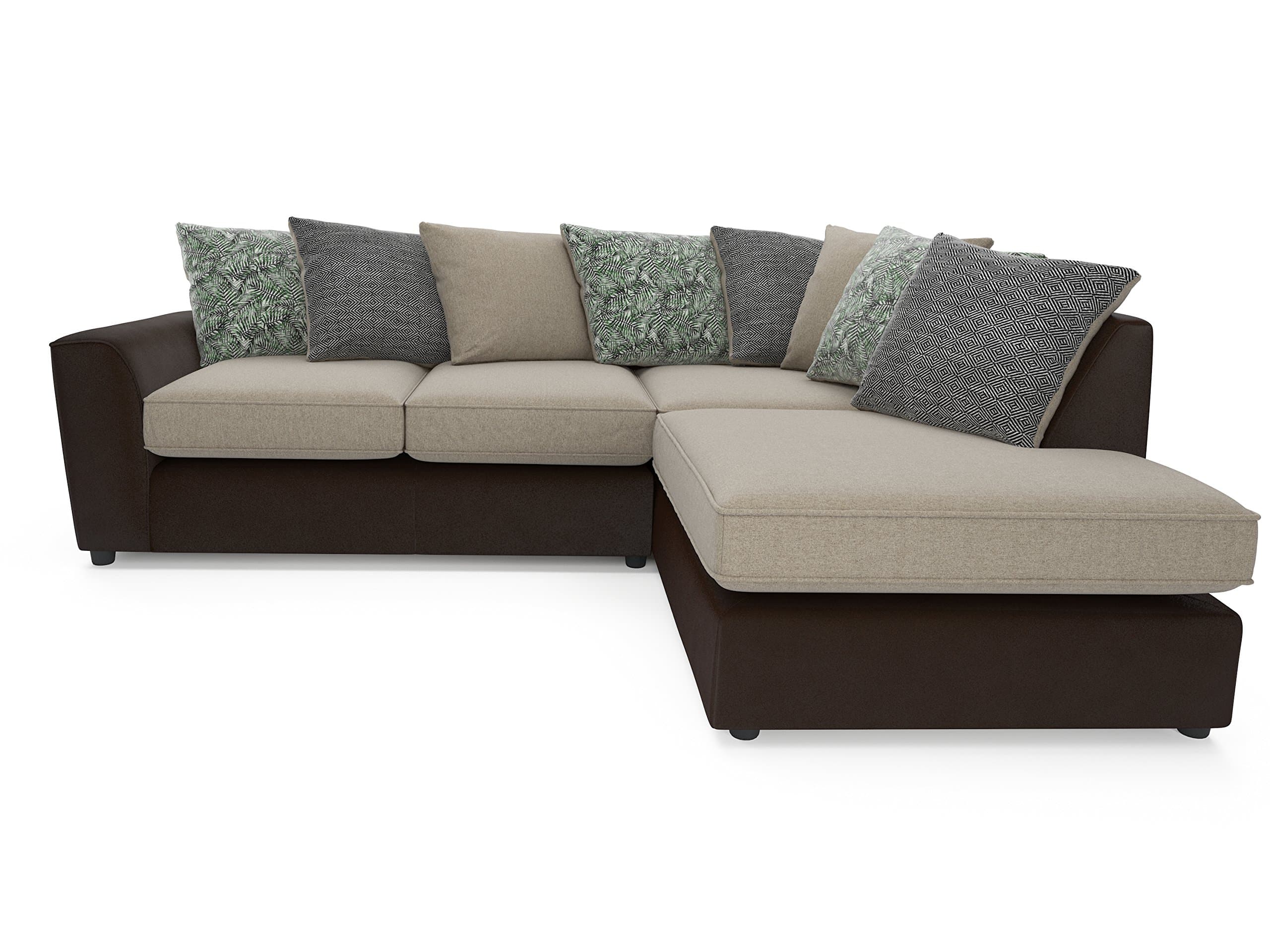 Sofa Heaven Kiara Left Hand Corner Sofa, Contemporary Linen, Sand