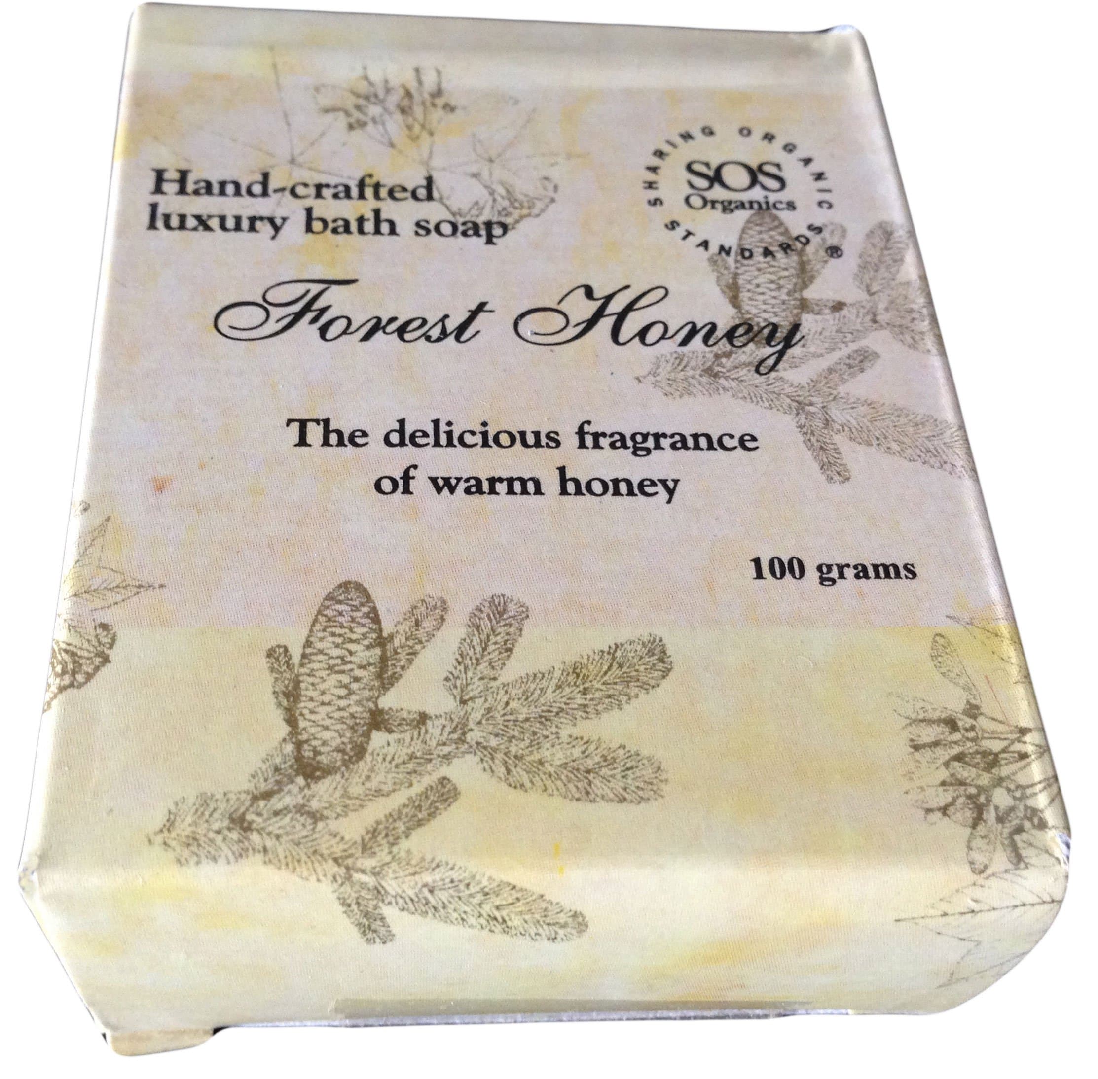 Himalayan Handcrafted Luxury Bath Soap - Organic, 100% Natural with Essential Oils & Healing Herbs Straight from Pristine Himalayas 3.5 Oz (Forest Honey)