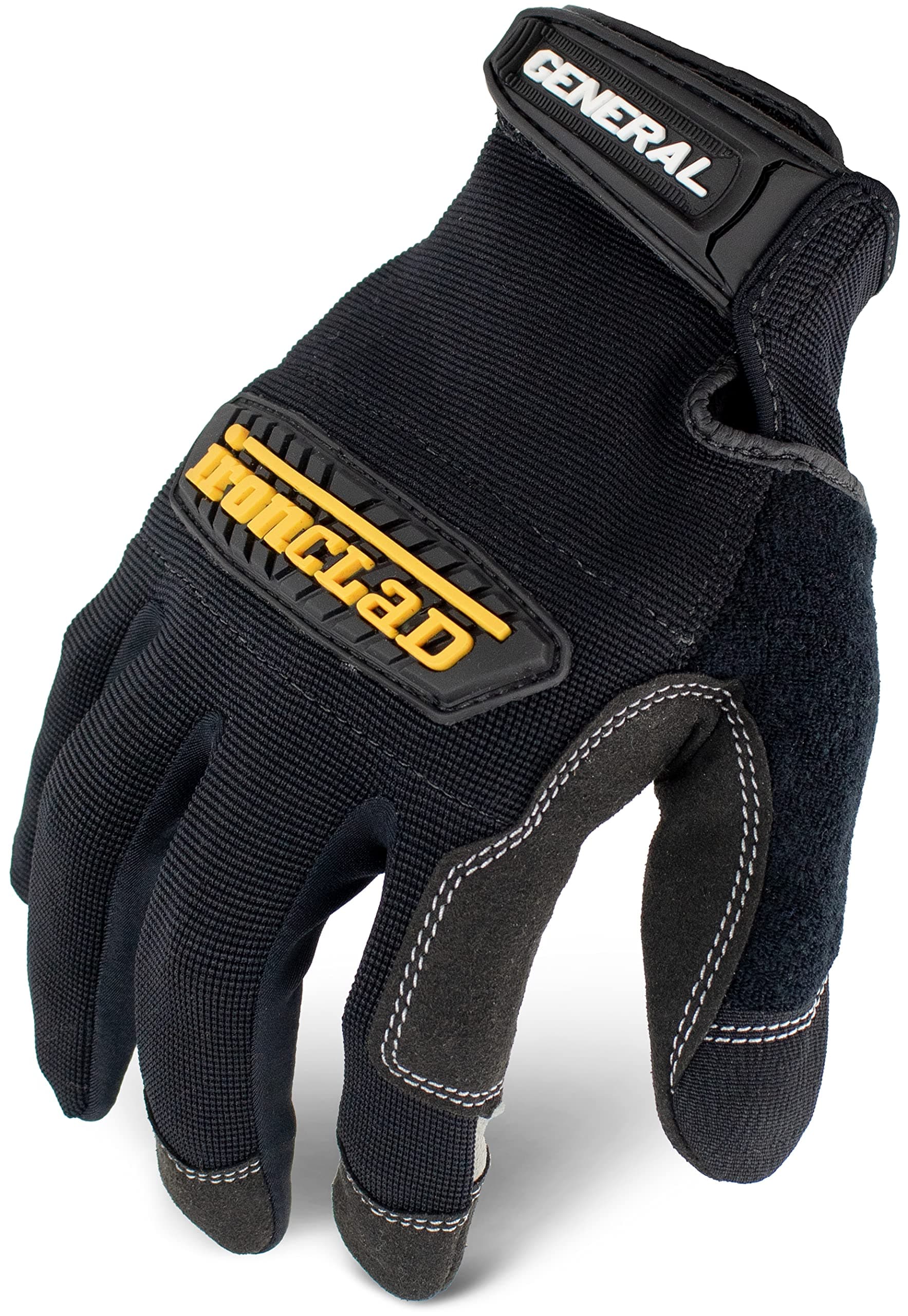 General Utility Work Gloves GUG, All-Purpose, Performance Fit, Durable, Machine Washable (1 Pair) Black