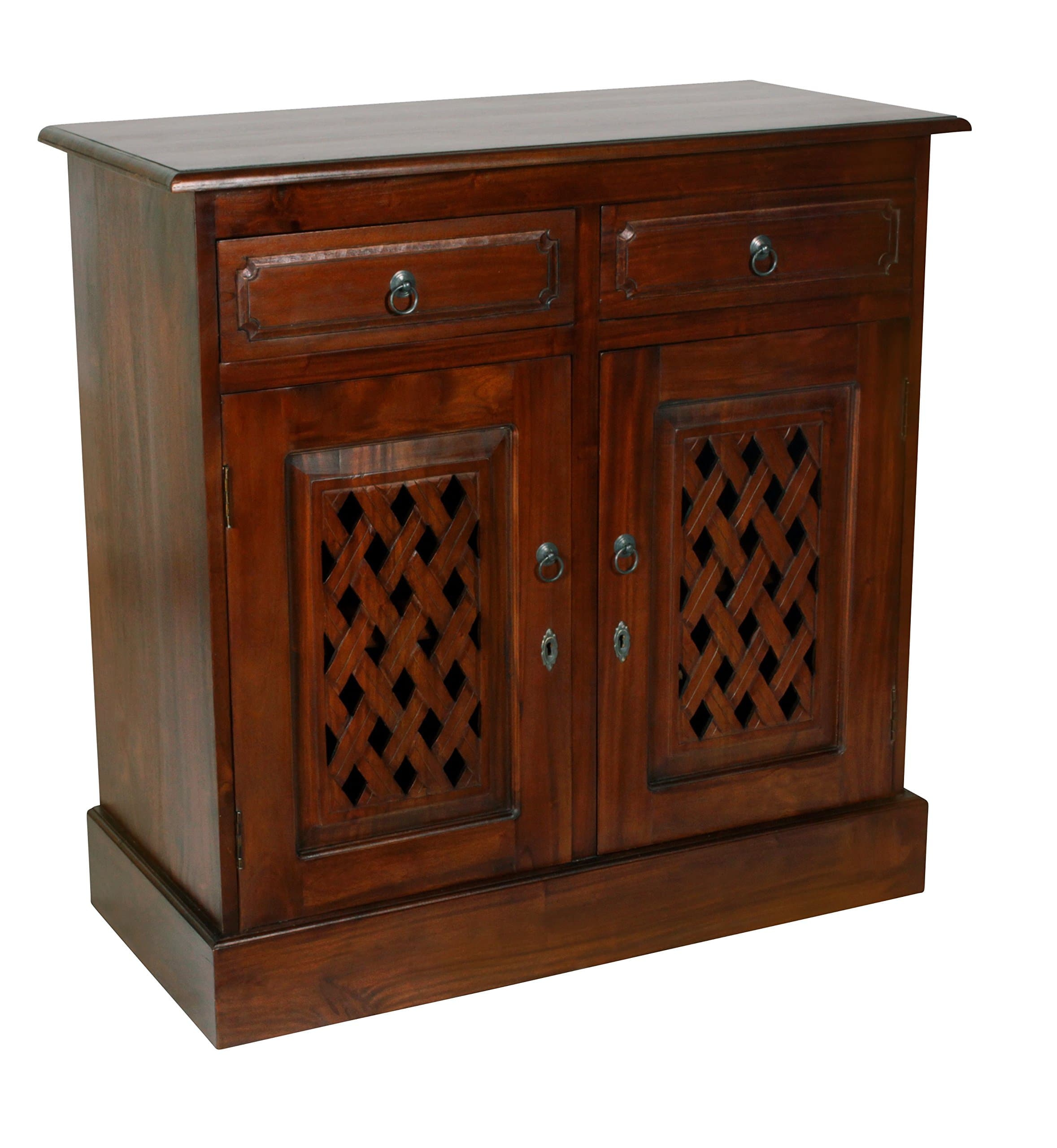 James Sideboard Buffet Fine Handcrafted Solid Mahogany Wood 39 Inches Brown