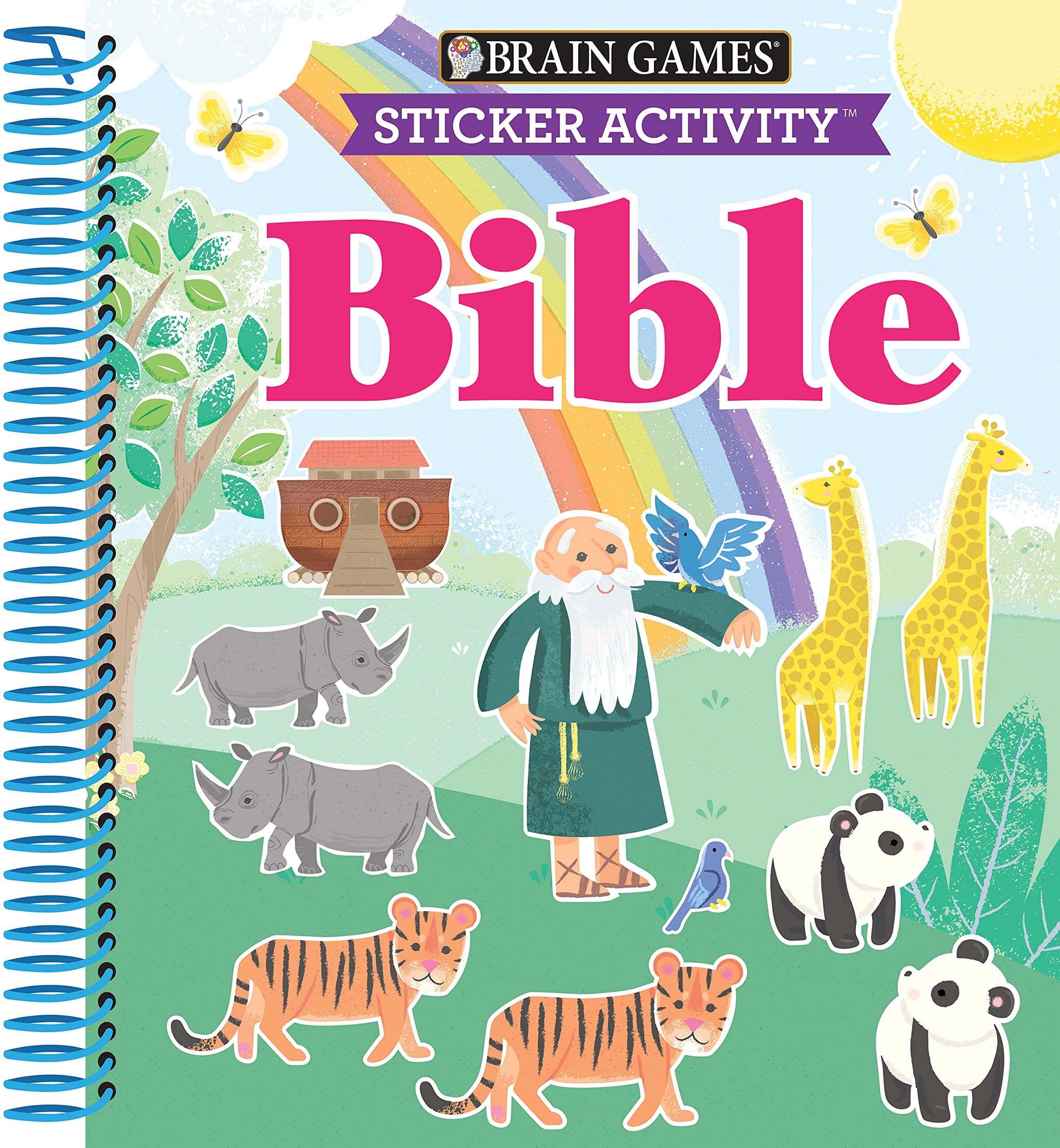 Brain Games - Sticker Activity: Bible (for Kids Ages 3-6) Spiral-bound – 4 November 2021