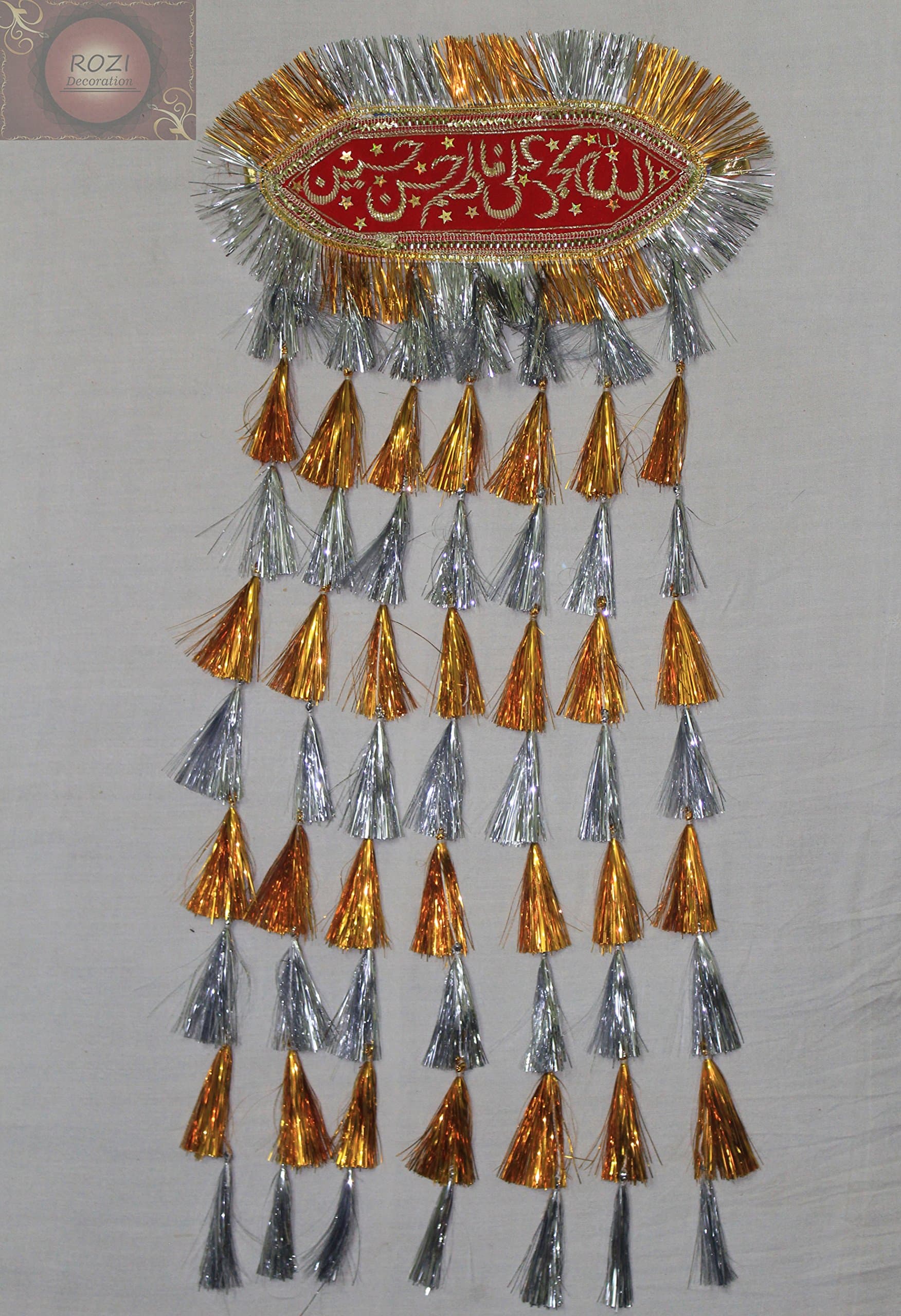 Rozi Decoration Muslim Panjatan Sehra(Red)