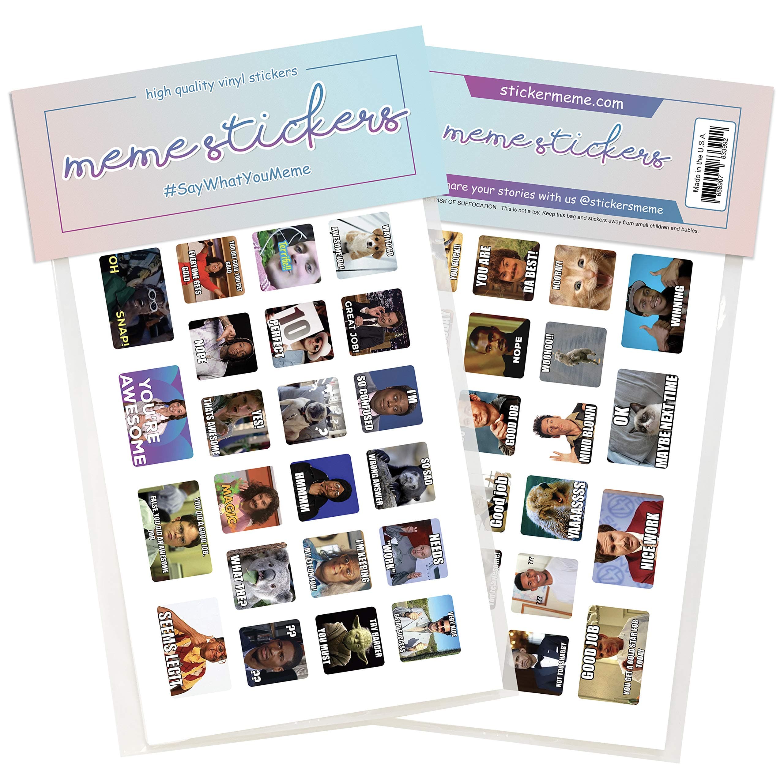 Meme Stickers, for Teachers to Grade Students 154pcs