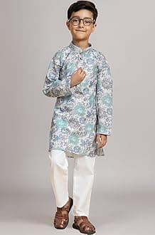 Pro-Ethic Style Developer Boy's Cotton Embellished Kurta Pajama for Baby Kids Ethnic Wear (S-166)
