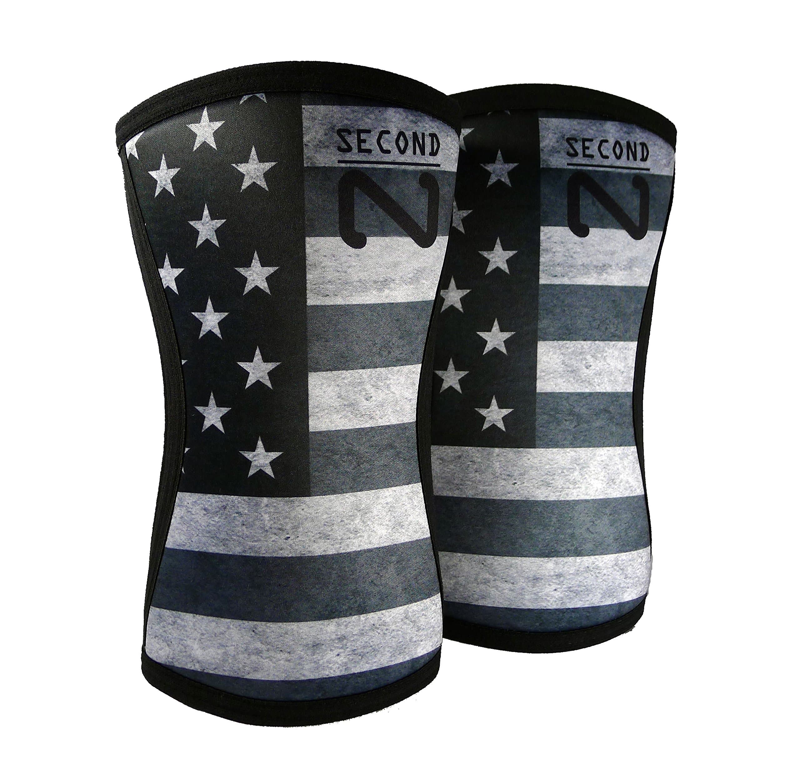 Second Nature Knee Sleeves (1 Pair) 5mm and 7mm Neoprene Support for Weightlifting, Powerlifting & Squats - Unisex