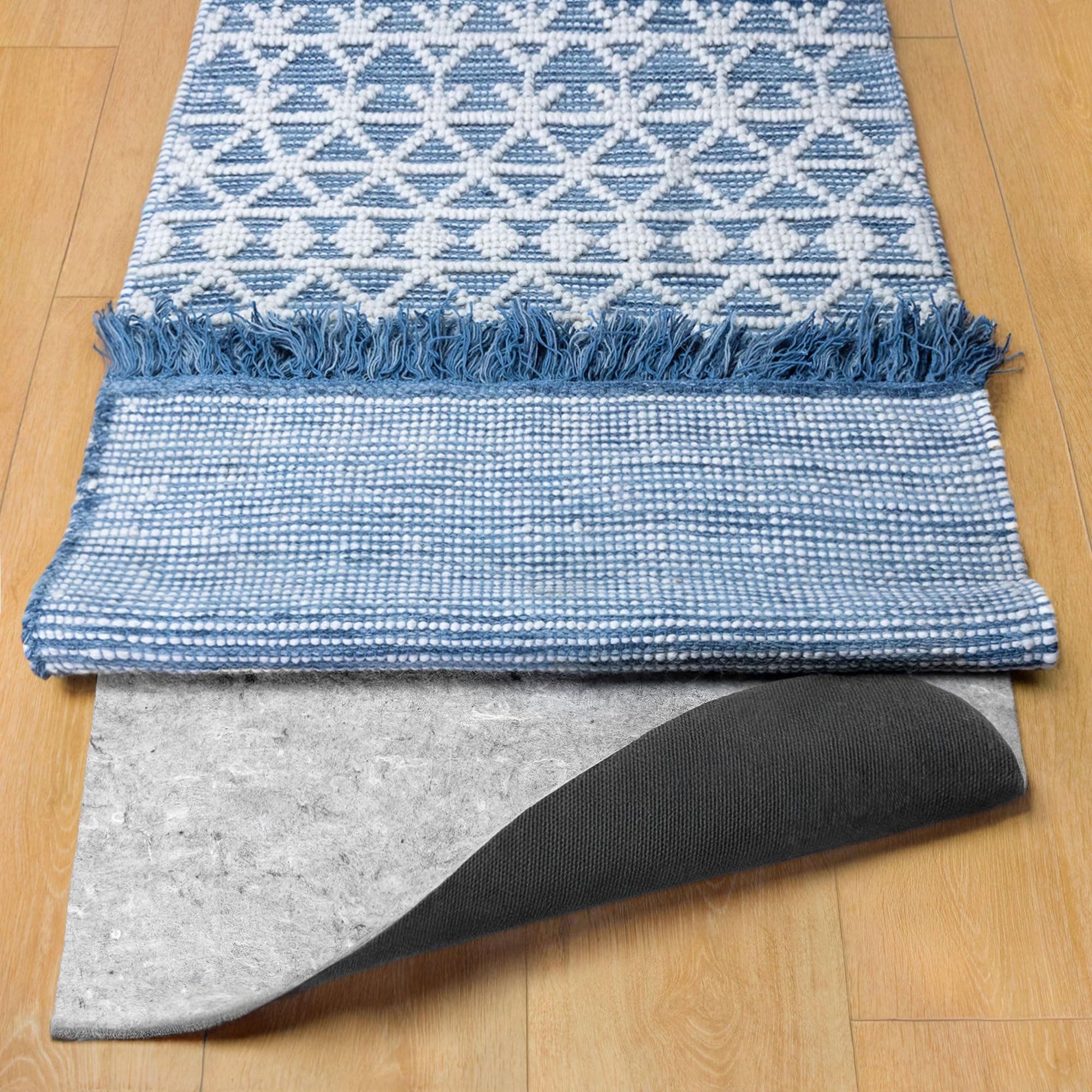 RUGPADUSA - Dual Surface - 2'6" x 8' - 1/4" Thick - Felt + Rubber - Non-Slip Backing Rug Pad - Safe for All Floors