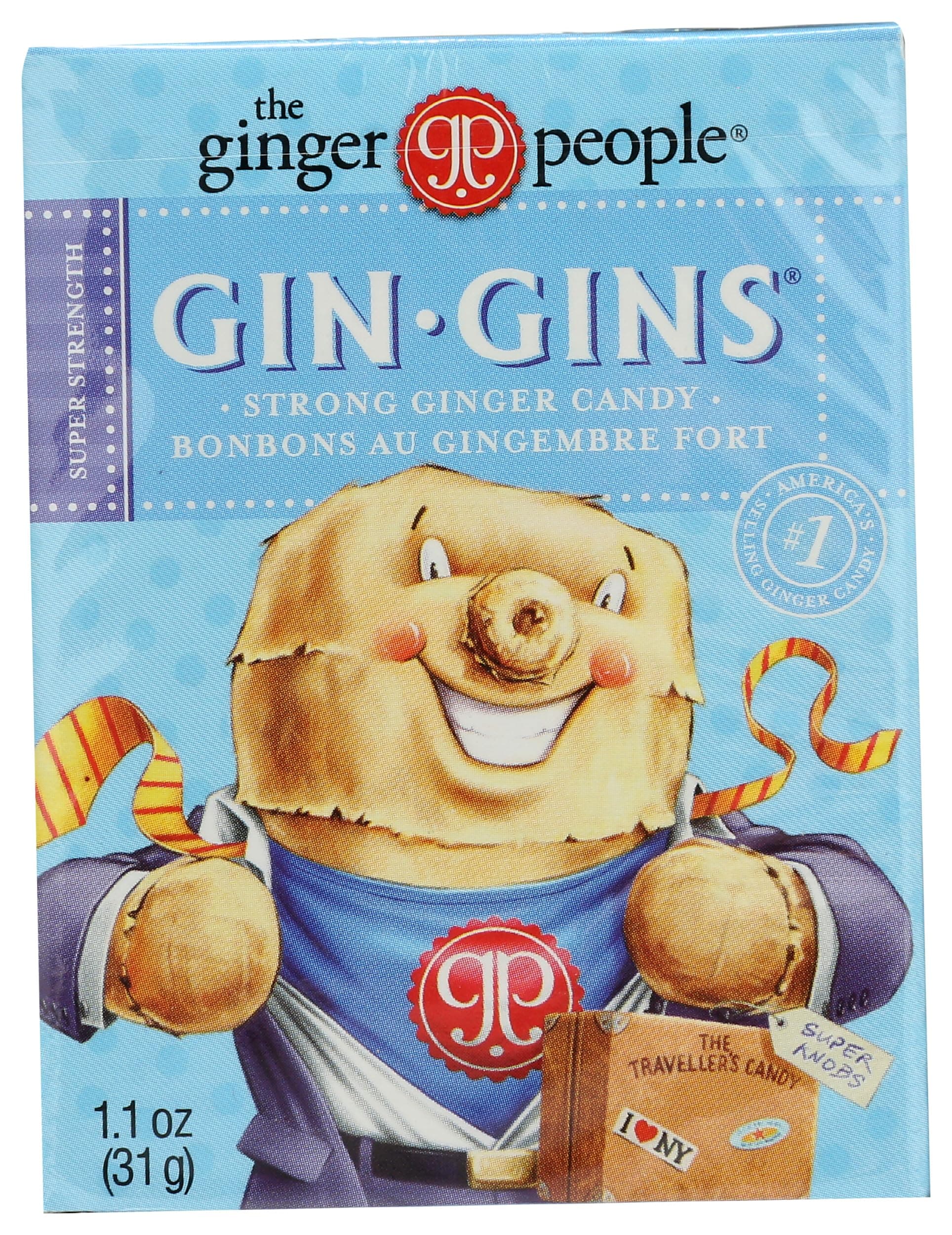 The Ginger People, Gin Gins Boost Travel Pack, 1.1 Ounce