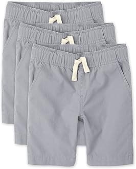 The Children's Place boys Boys Uniform Pull On Jogger Shorts 3-Pack Shorts