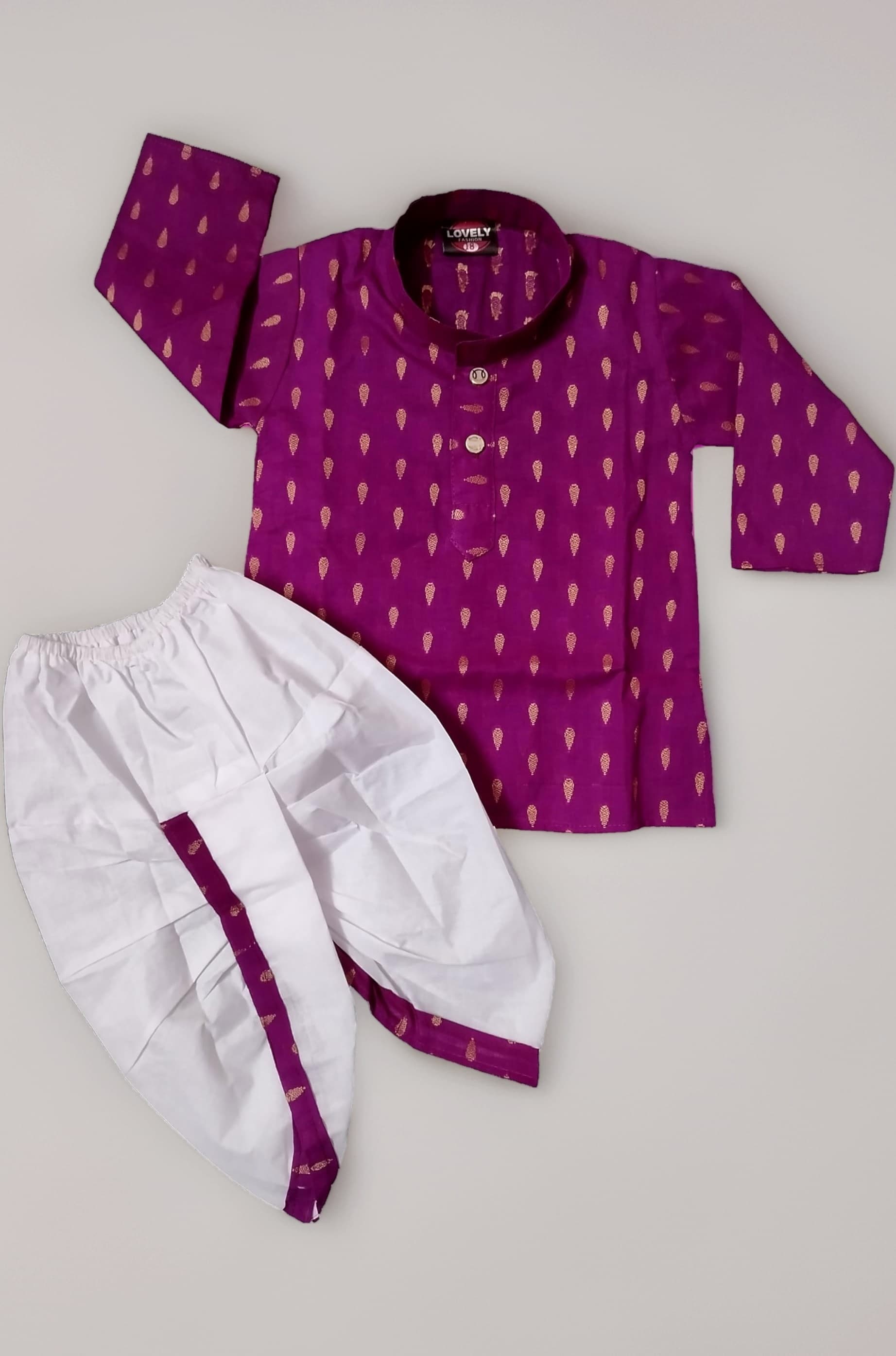 Dhoti Kurta Set for Kids | Pure Cotton Kurta Pyjama Set for Boys