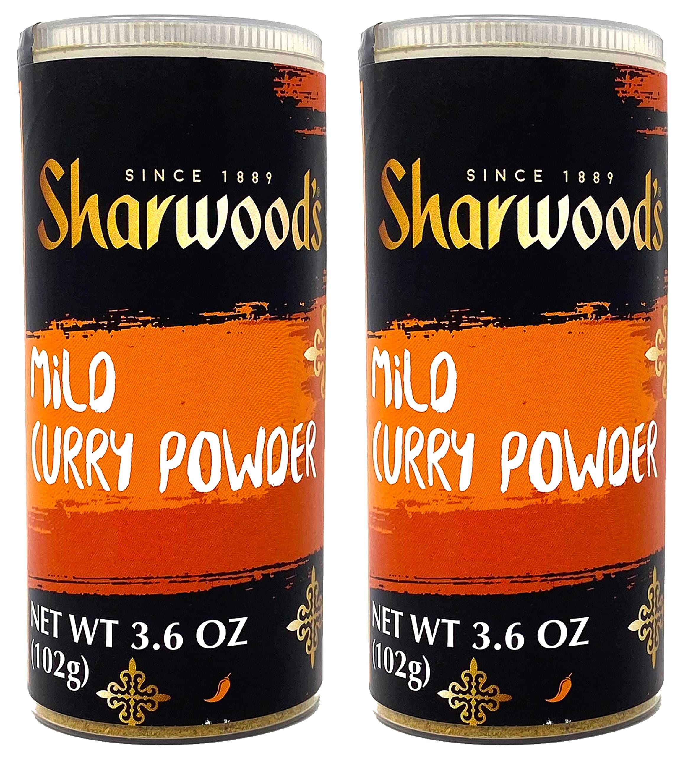 Sharwood's Mild Curry Powder, 3.6 oz (102g), Pack of 2