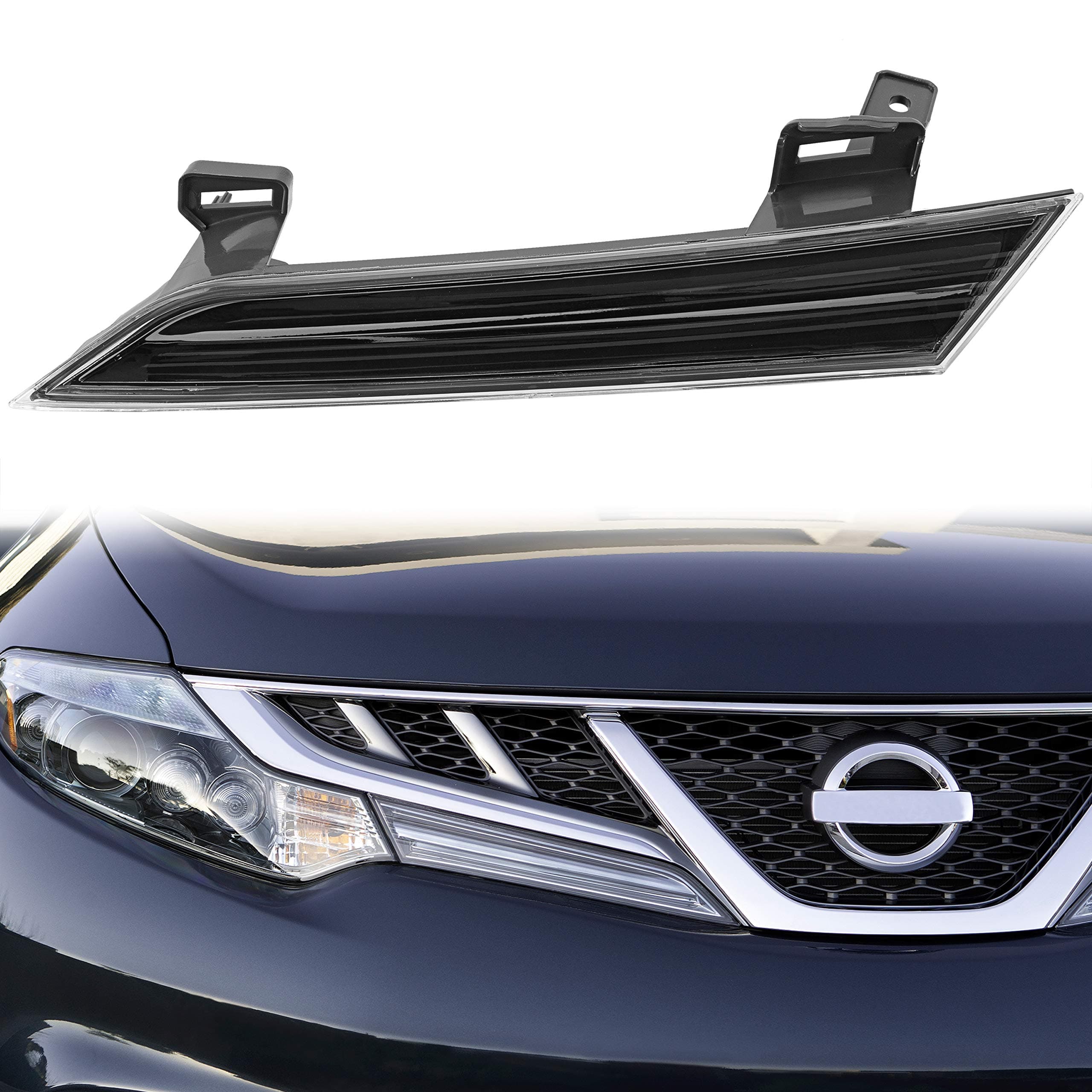 ECOTRIC Left Headlight Reflector Panels Compatible with 2009-2014 Nissan Murano 260631AA0B(LH)