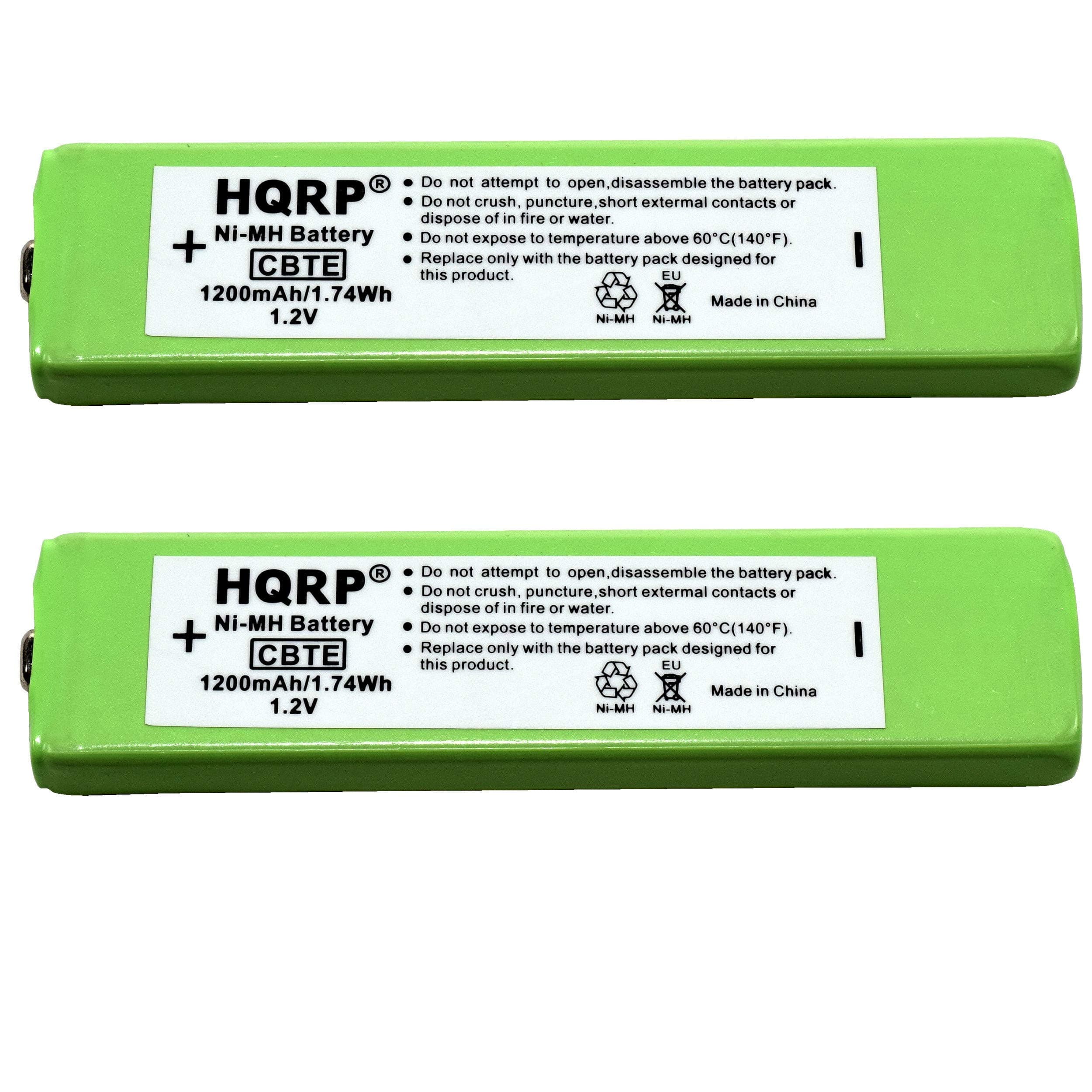HQRP 2-Pack Gumstick Battery Compatible with Sony NC-5WM, NC-6WM, WM-701C, 1-528-231-11, WM-RX707, WM-F100, WM-FX675