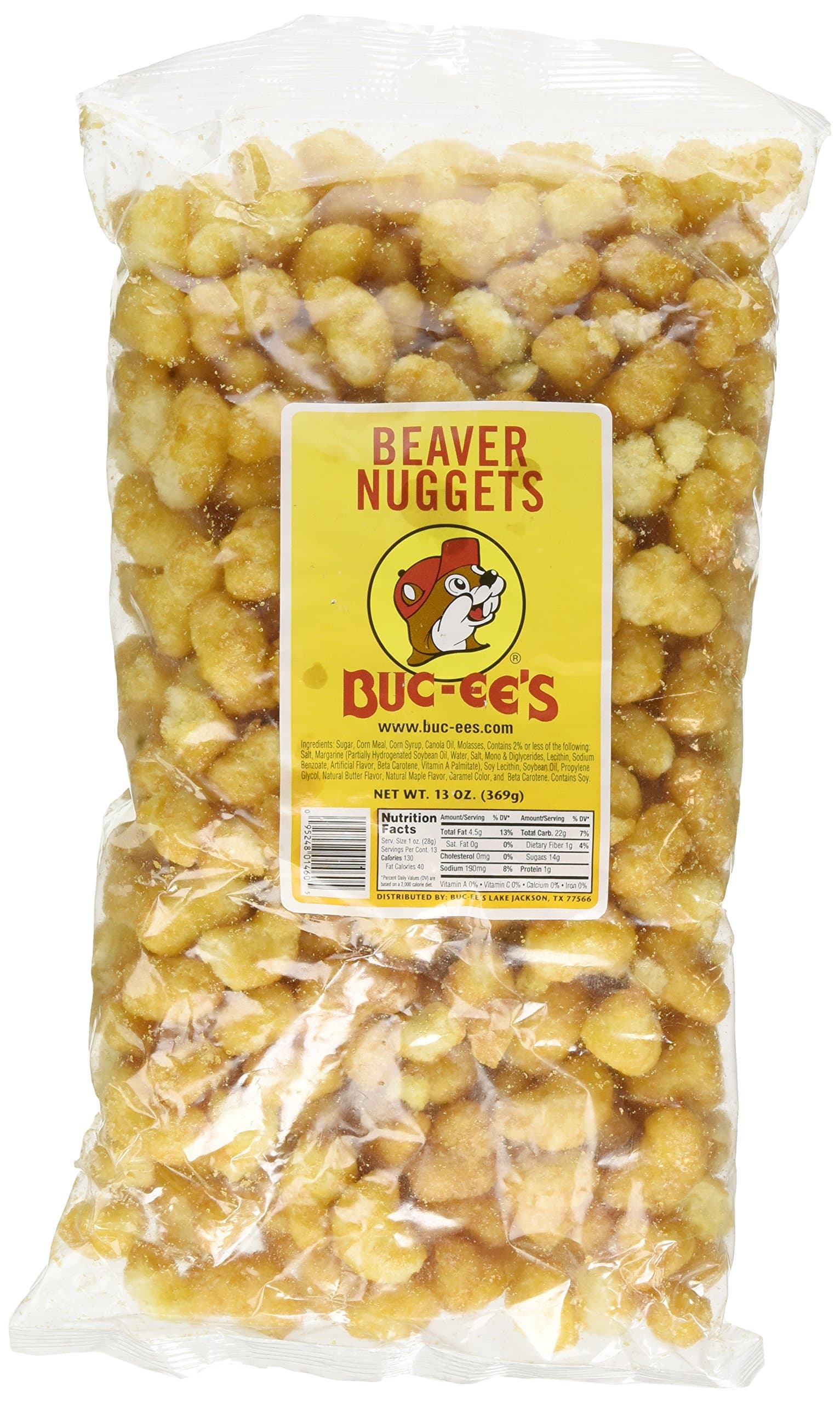 Famous Beaver Nuggets Sweet Corn Puff Snacks Texas Bucees, One 13 Ounce Bag