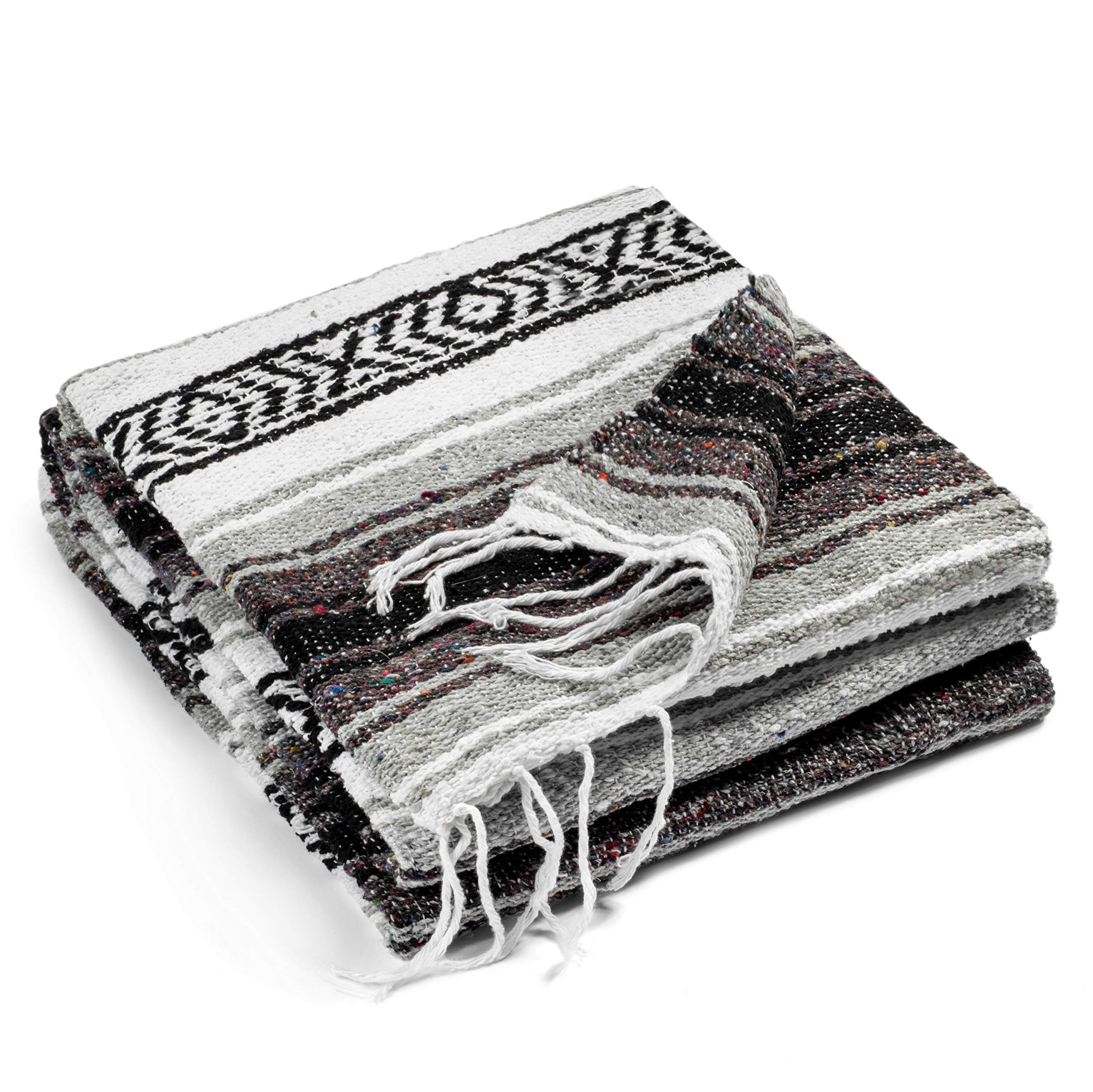 Topaz Hill Mexican Blanket - Gray