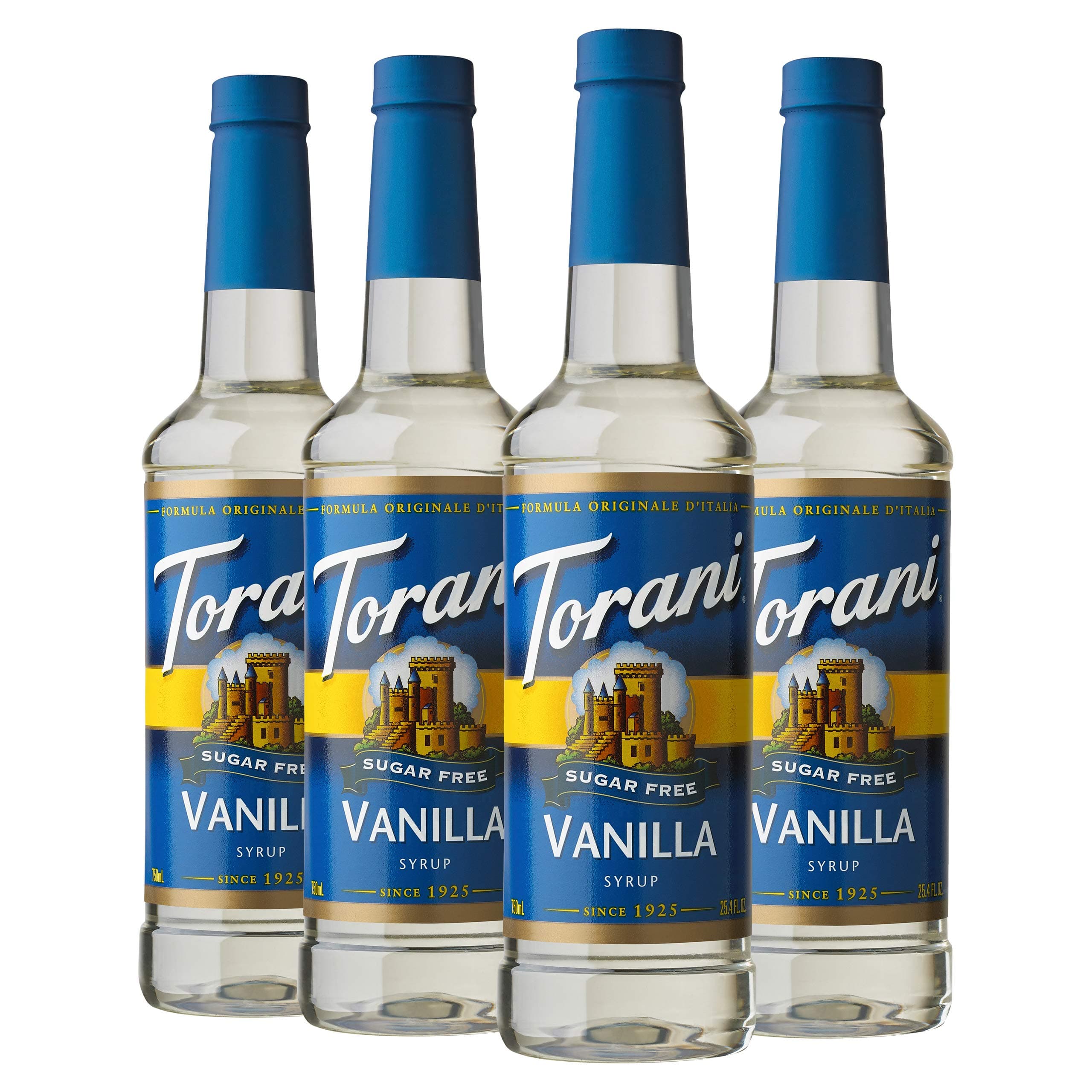 Torani Sugar Free Syrup, Vanilla, 25.4 Ounce (Pack of 4) by Torani