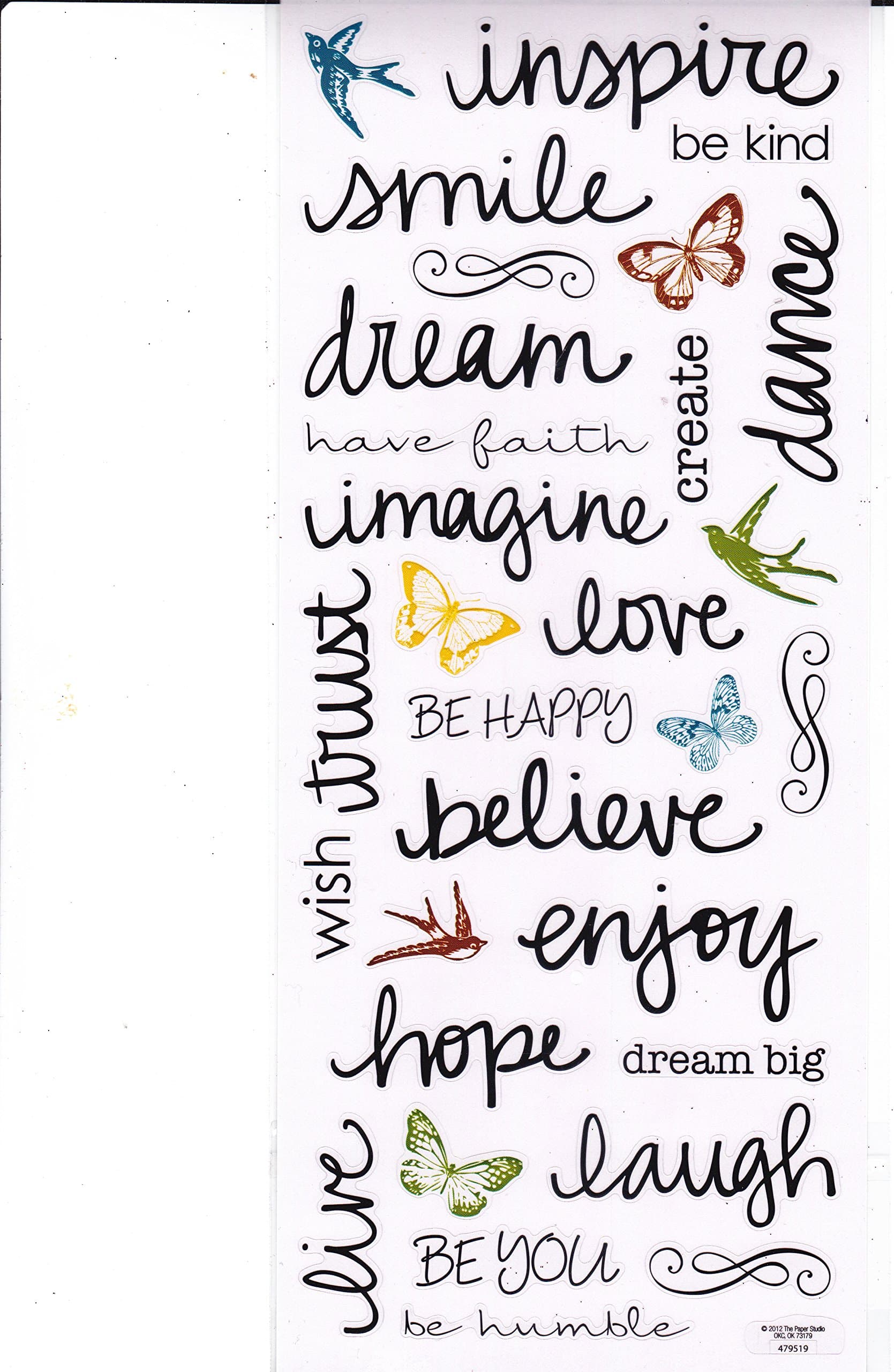 Stickabilities Sticker Sheet - Inspiration Handwritten Words