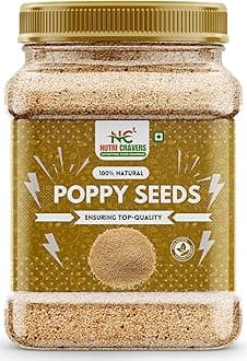 Nutri Cravers Poppy Seeds | Indian Posto Dana | Khus Khus Posto | Whole Khus Khus | Posto Dana | Khas Khas | 100% Pure 1000g Jar Pack (1000gm)