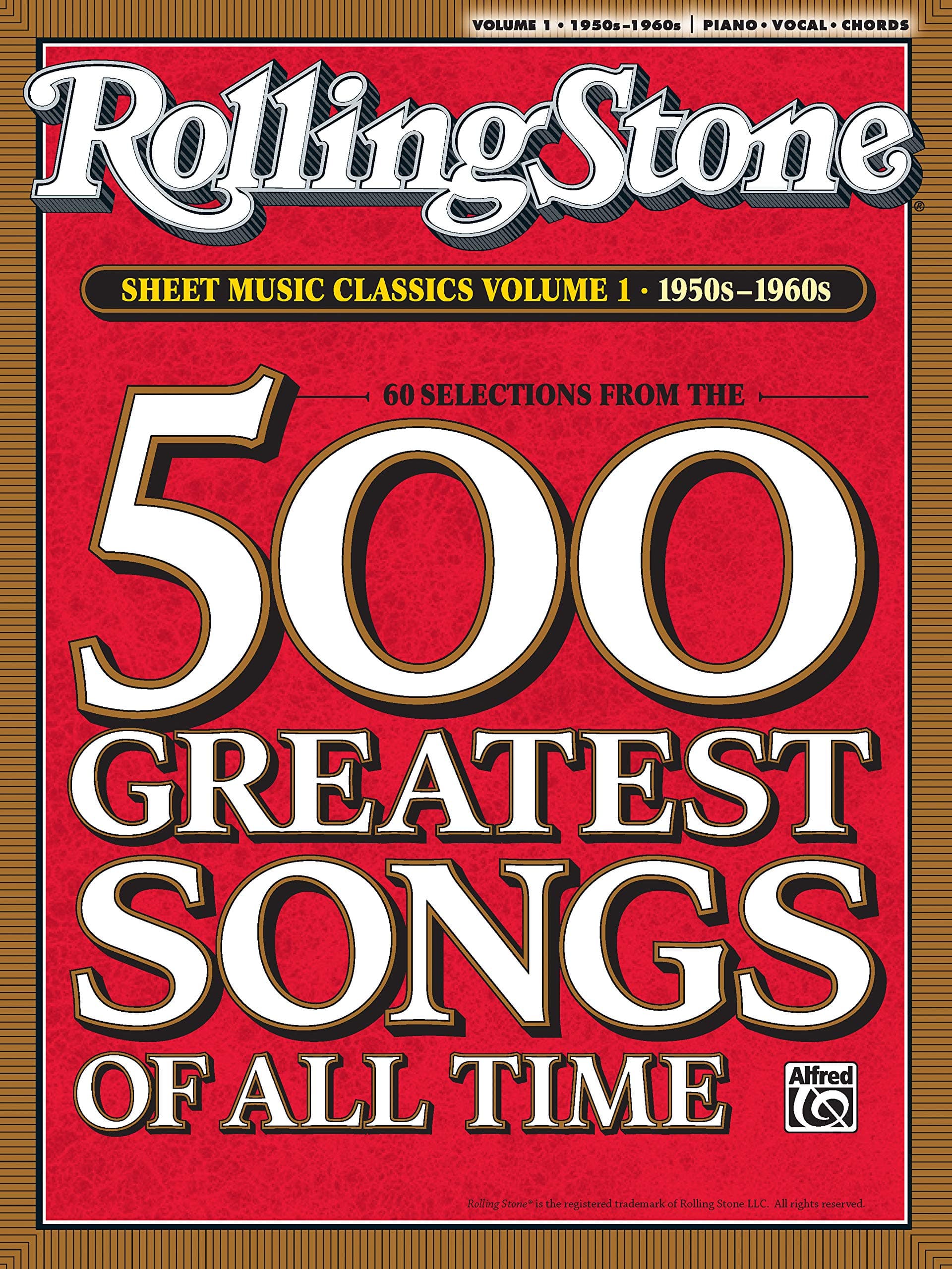 Rolling Stone Sheet Music Classics, Vol 1: 1950s-1960s (Rolling Stone Magazine, Vol 1)