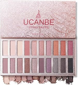 Glittering Cosmos Eye shadow Palette ?Pro 20 Eyeshadows High Pigmented & Long Wear, Matte + Shimmer Shades for Natural Nude Smoke Makeup (Naked)