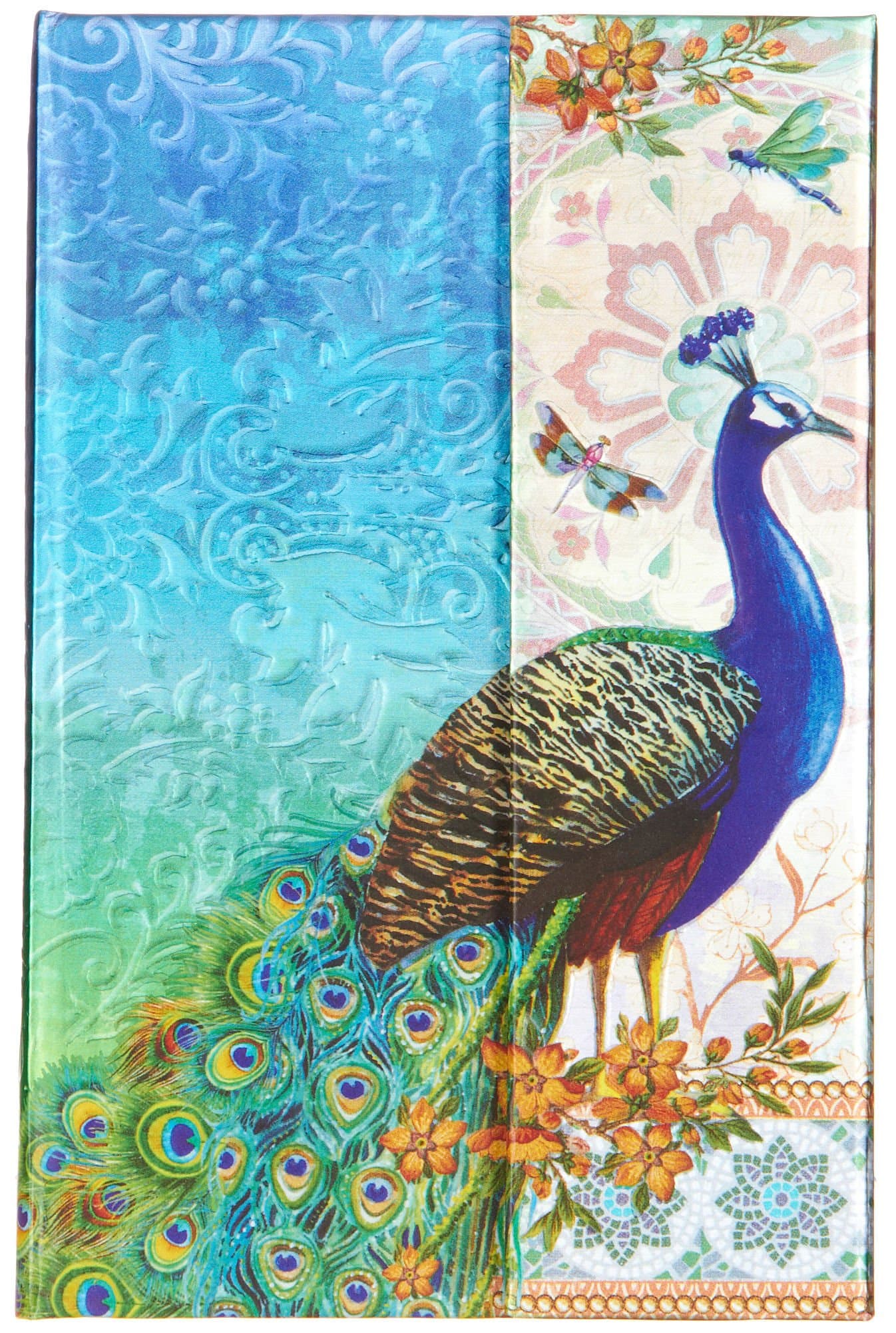 Punch Studio Royal Peacock Magnetic Flap Mini Journal