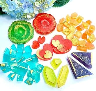 Generic 8 Flavors All Natural Kohakutou Japanese Crystal Candy, Vegan Candy, Edible Gemstone Candy, Crystal Jelly Candy, Treasure Box
