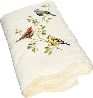 Avanti Linens- Bath Towel, Soft & Absorbent Cotton Towel (Premier Songbirds Collection)