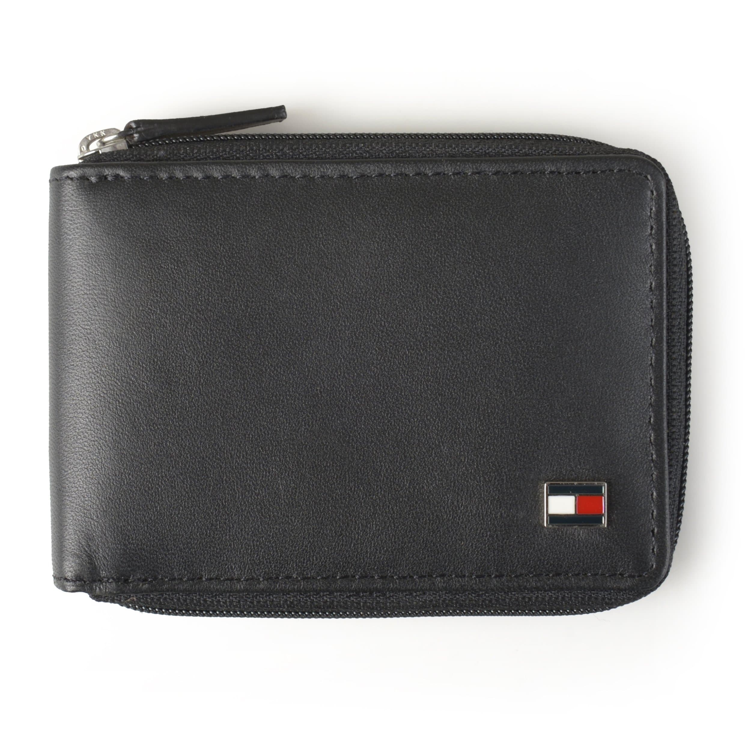 Men's Oxford Ziparound Wallet, Black, One Size