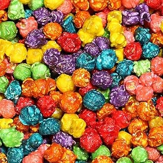 Gourmet Rainbow Colored Pop corn by It's Delish – 2 lbs Bulk Bag | Multi Color Popcorn Snack - Fruity Flavored Popcorn Fun Confetti | Birthday Party, Events – Gluten Free, Vegan, Kosher