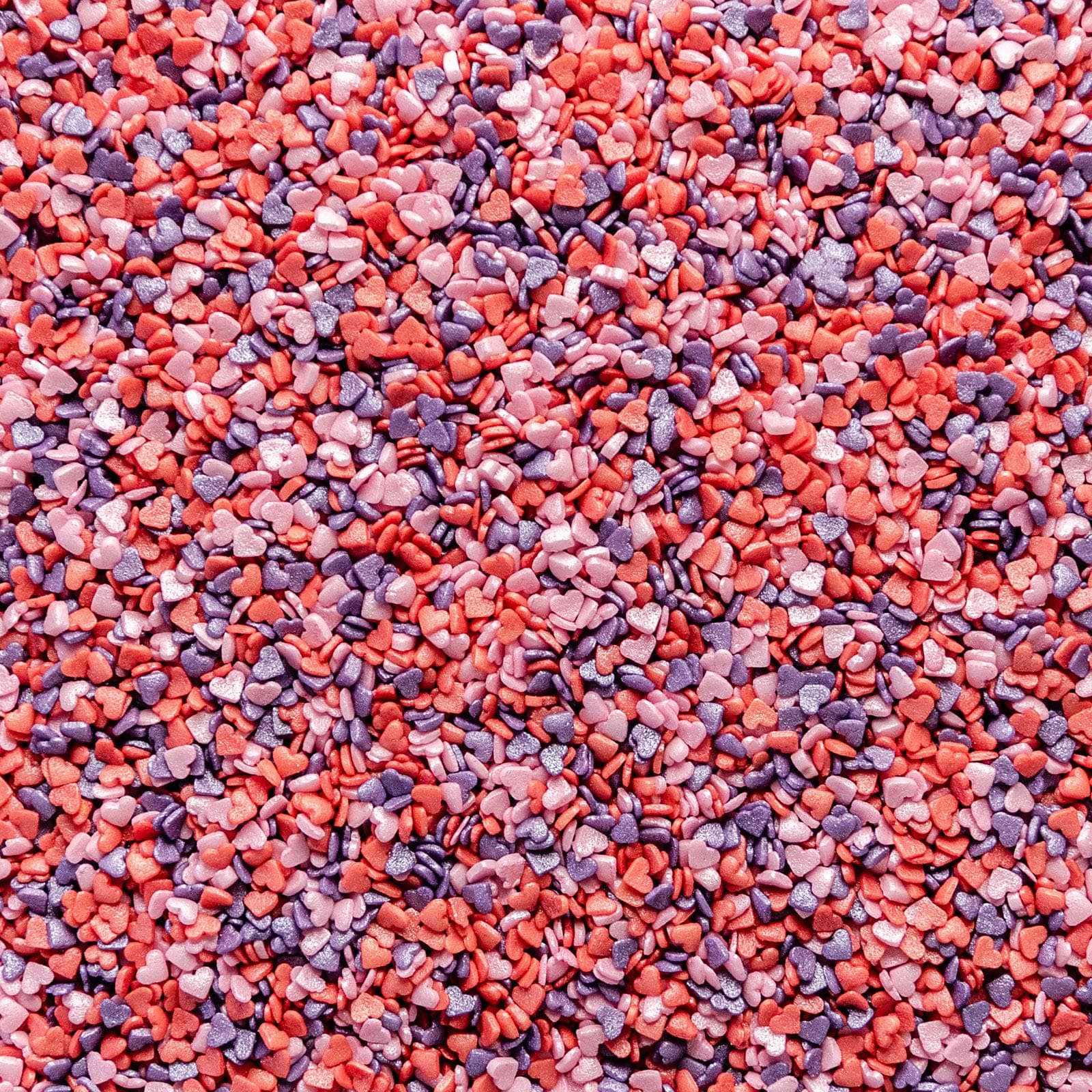 Glimmer Sugar Heart Sprinkles - Cake & Cupcake Decorations (Mini Mixed, 25g)